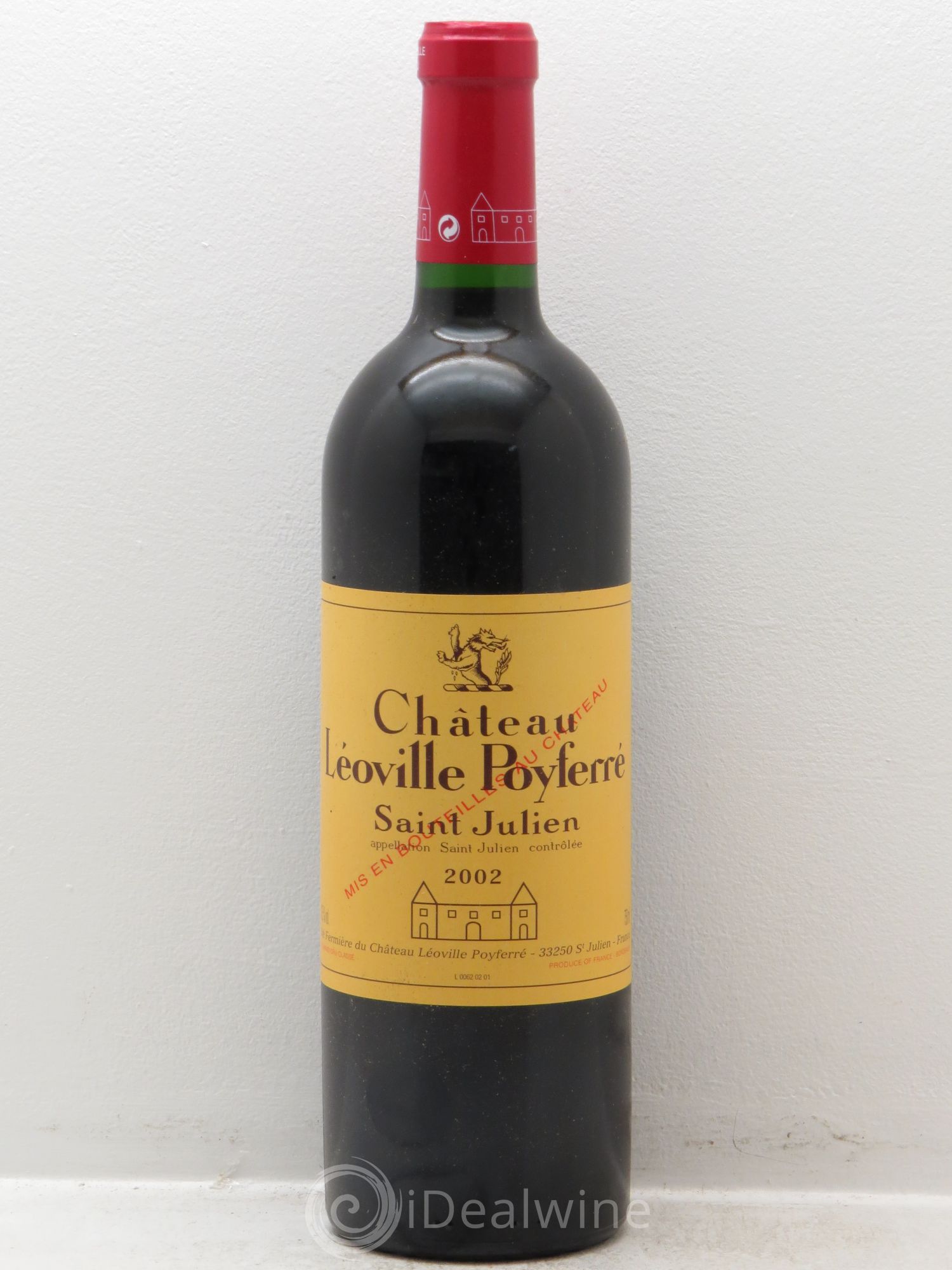 Château Léoville Poyferré 2ème Grand Cru Classé 2002 - Lot de 1 bouteille - 0