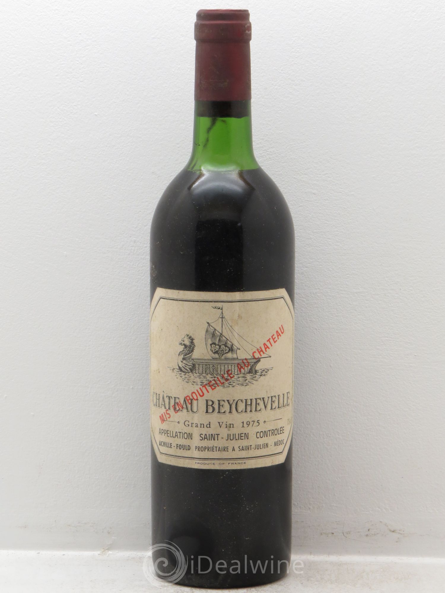 Château Beychevelle 4ème Grand Cru Classé 1975 - Lot de 1 bouteille - 0