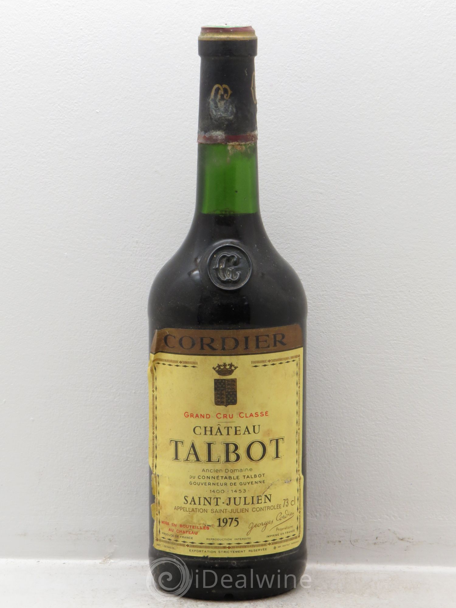 Château Talbot 4ème Grand Cru Classé 1975 - Lot de 1 bouteille - 0