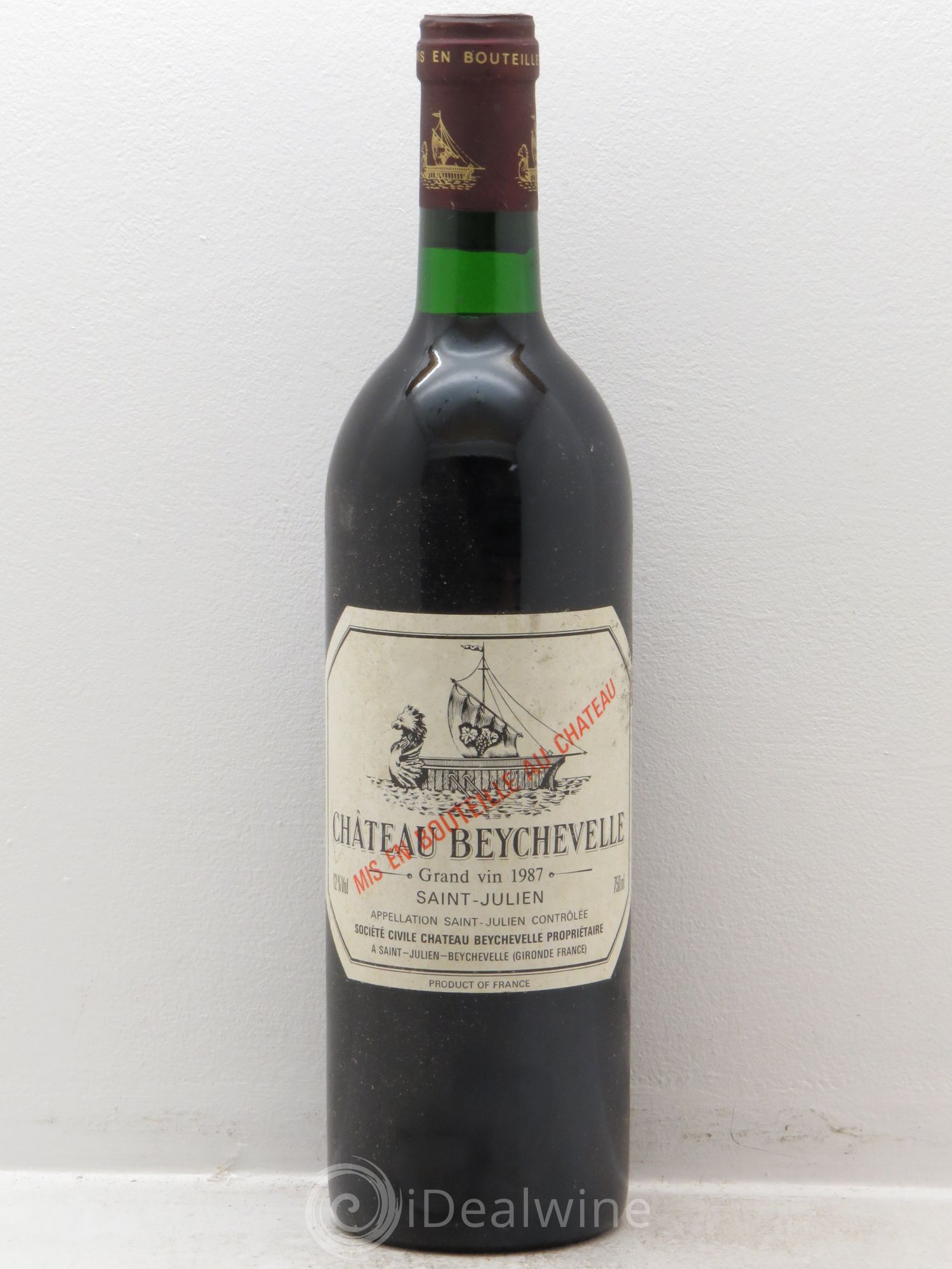 Château Beychevelle 4ème Grand Cru Classé 1987 - Lot de 1 bouteille - 0