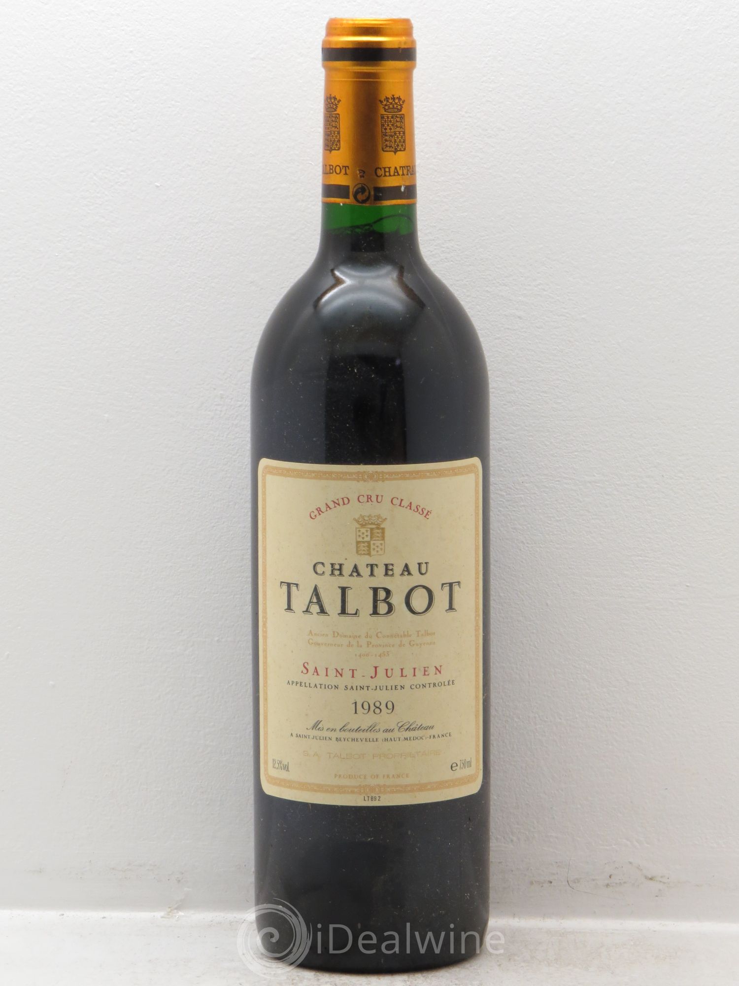 Château Talbot 4ème Grand Cru Classé 1989 - Lot de 1 bouteille - 0