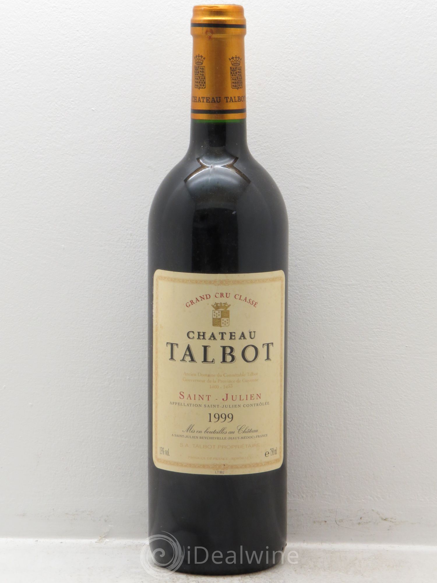 Château Talbot 4ème Grand Cru Classé 1999 - Lot de 1 bouteille - 0