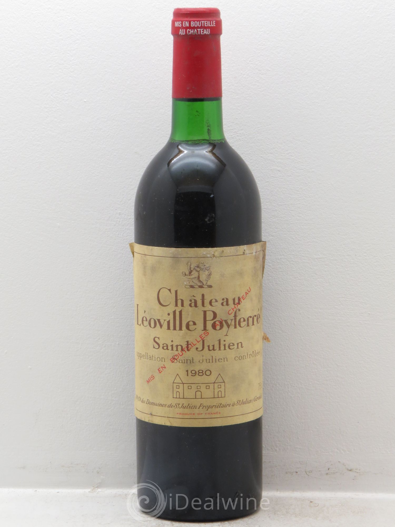 Château Léoville Poyferré 2ème Grand Cru Classé 1980 - Lot de 1 bouteille - 0
