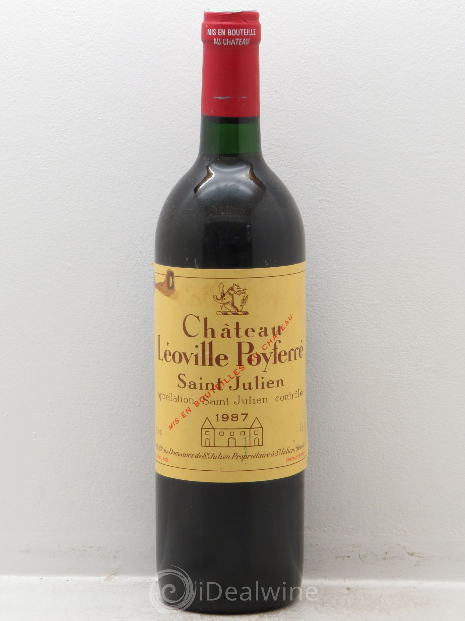 Château Léoville Poyferré 2ème Grand Cru Classé 1987 - Lot de 1 bouteille - 0
