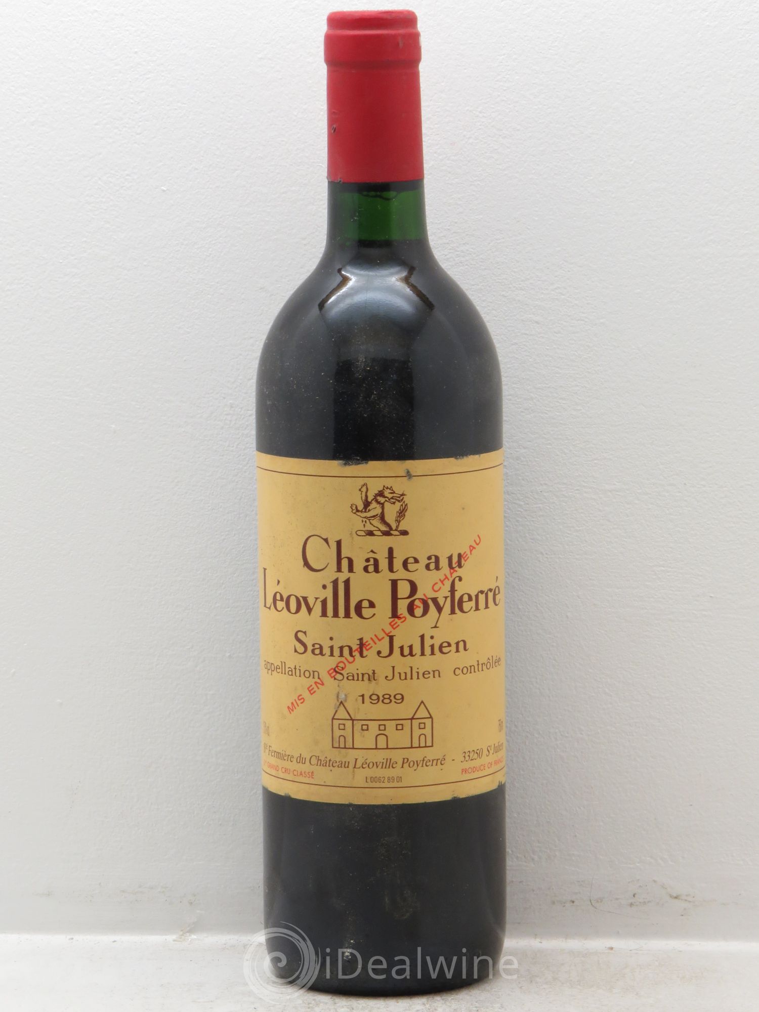 Château Léoville Poyferré 2ème Grand Cru Classé 1989 - Lot de 1 bouteille - 0