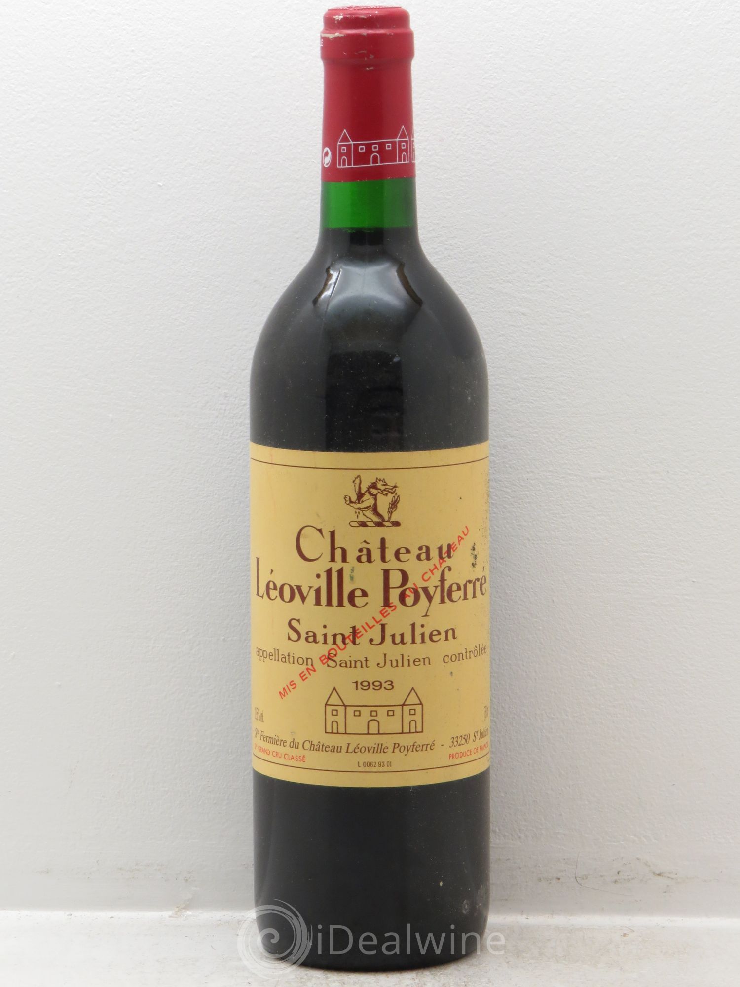 Château Léoville Poyferré 2ème Grand Cru Classé 1993 - Lot de 1 bouteille - 0