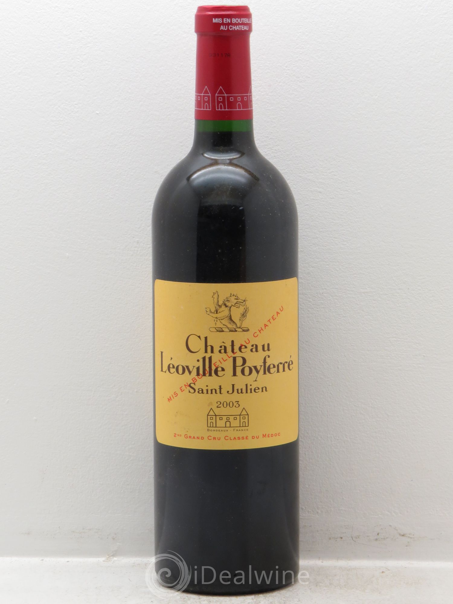 Château Léoville Poyferré 2ème Grand Cru Classé 2003 - Lot de 1 bouteille - 0