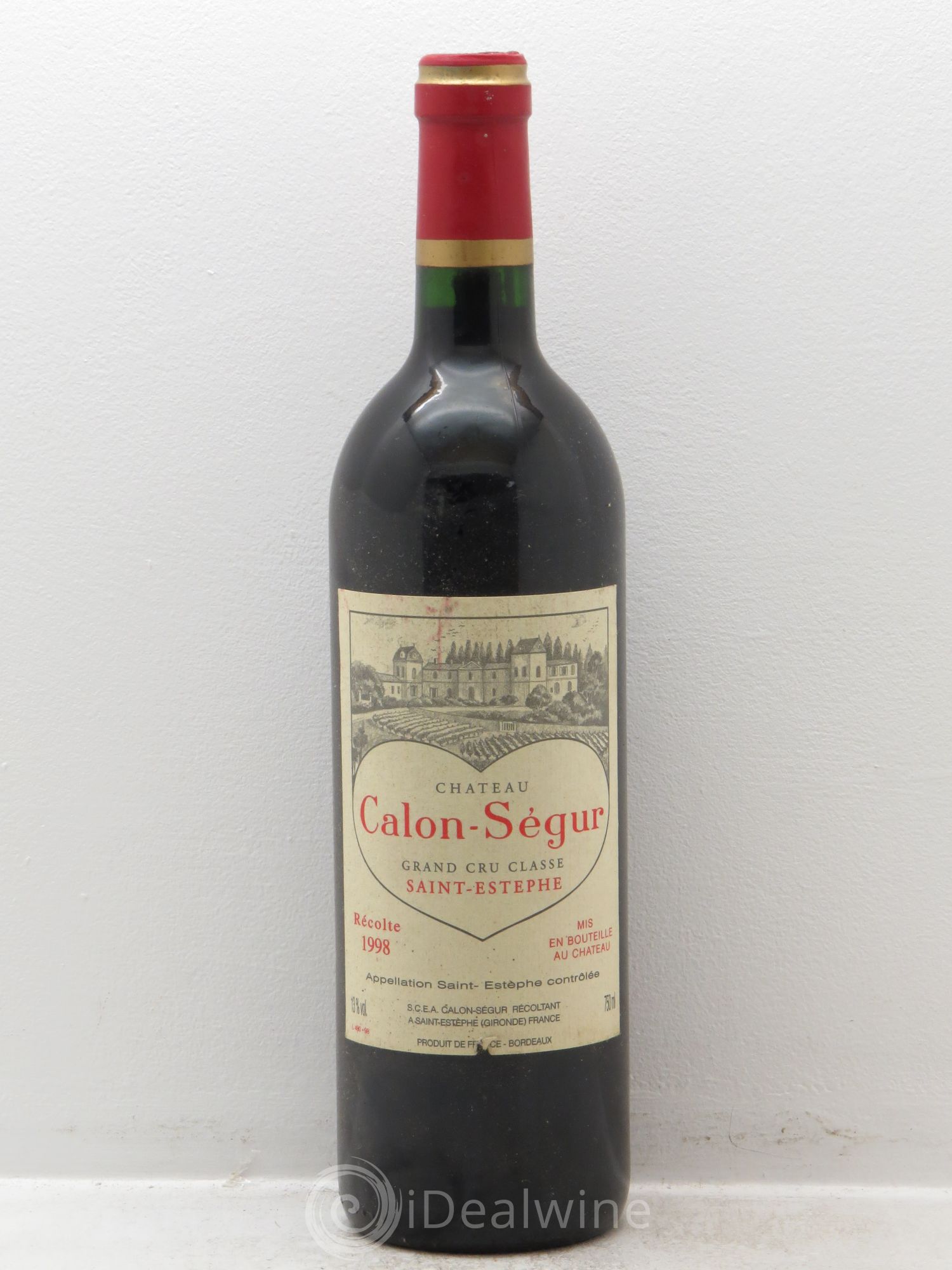 Château Calon Ségur 3ème Grand Cru Classé 1998 - Lot de 1 bouteille - 0