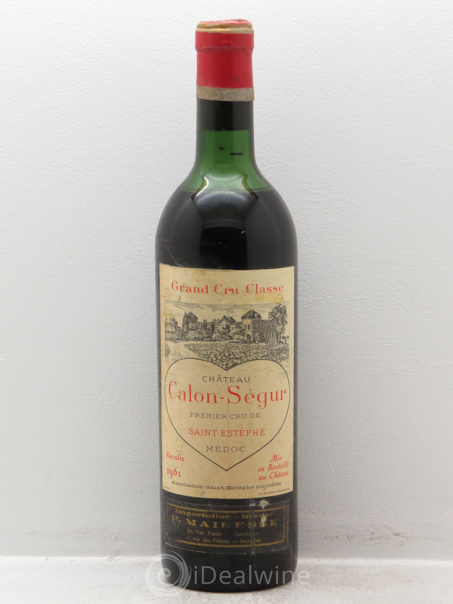 Château Calon Ségur 3ème Grand Cru Classé 1961 - Lot de 1 bouteille - 0
