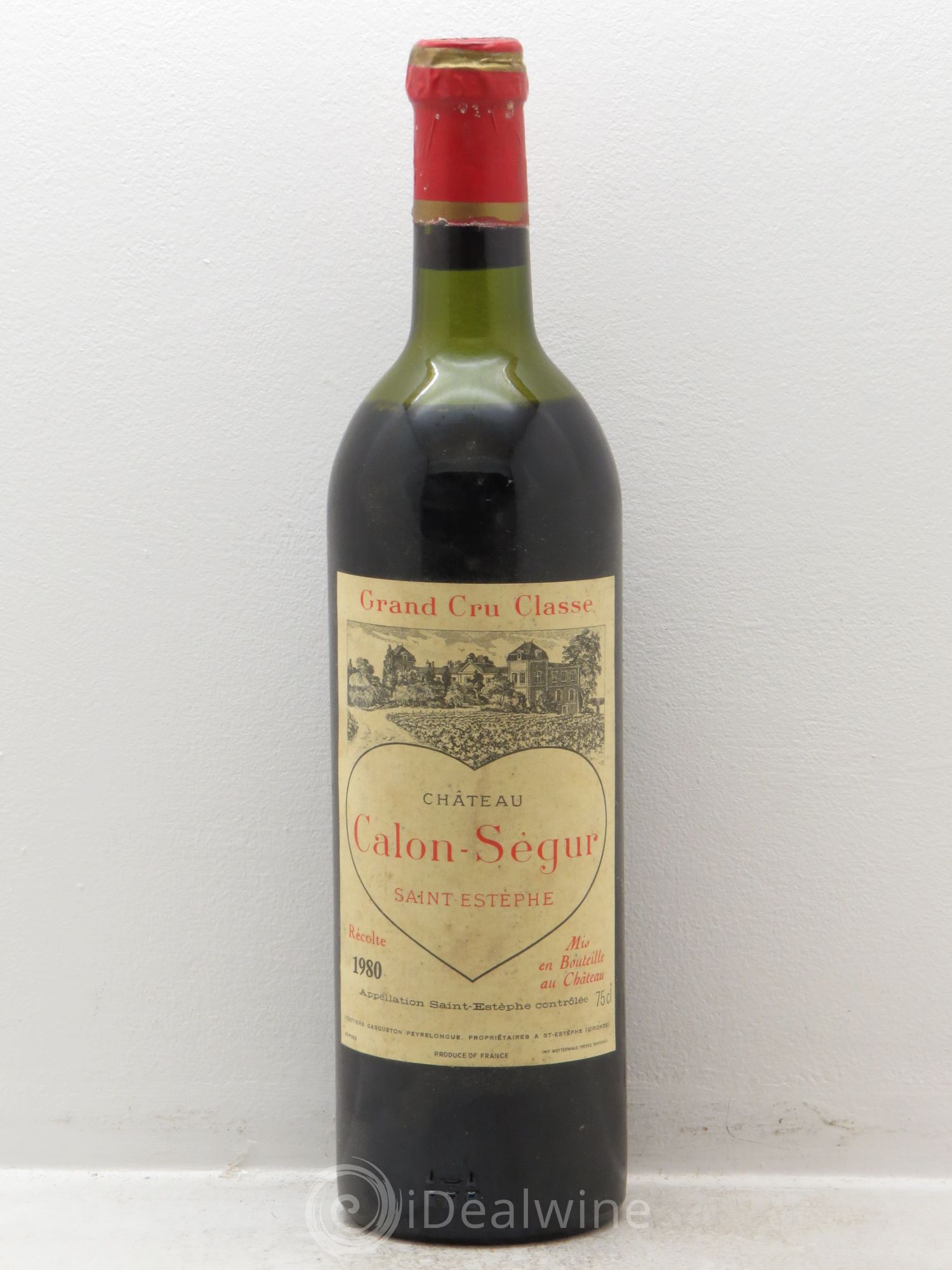 Château Calon Ségur 3ème Grand Cru Classé 1980 - Lot de 1 bouteille - 0