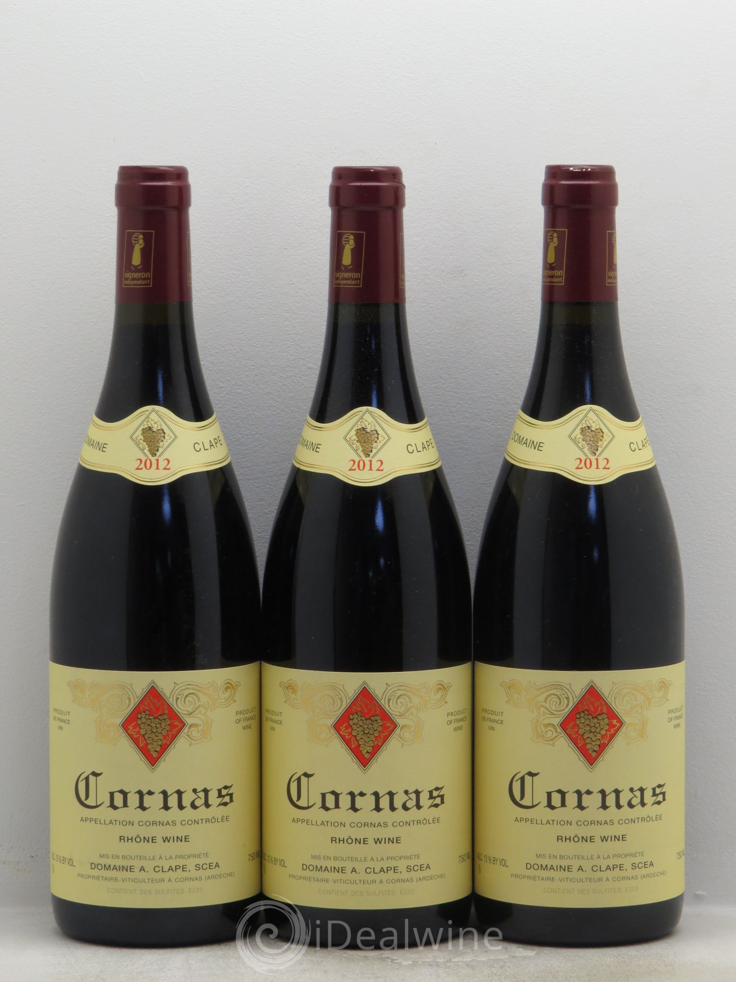 Cornas Auguste Clape 2012 - Lot de 3 bouteilles - 0