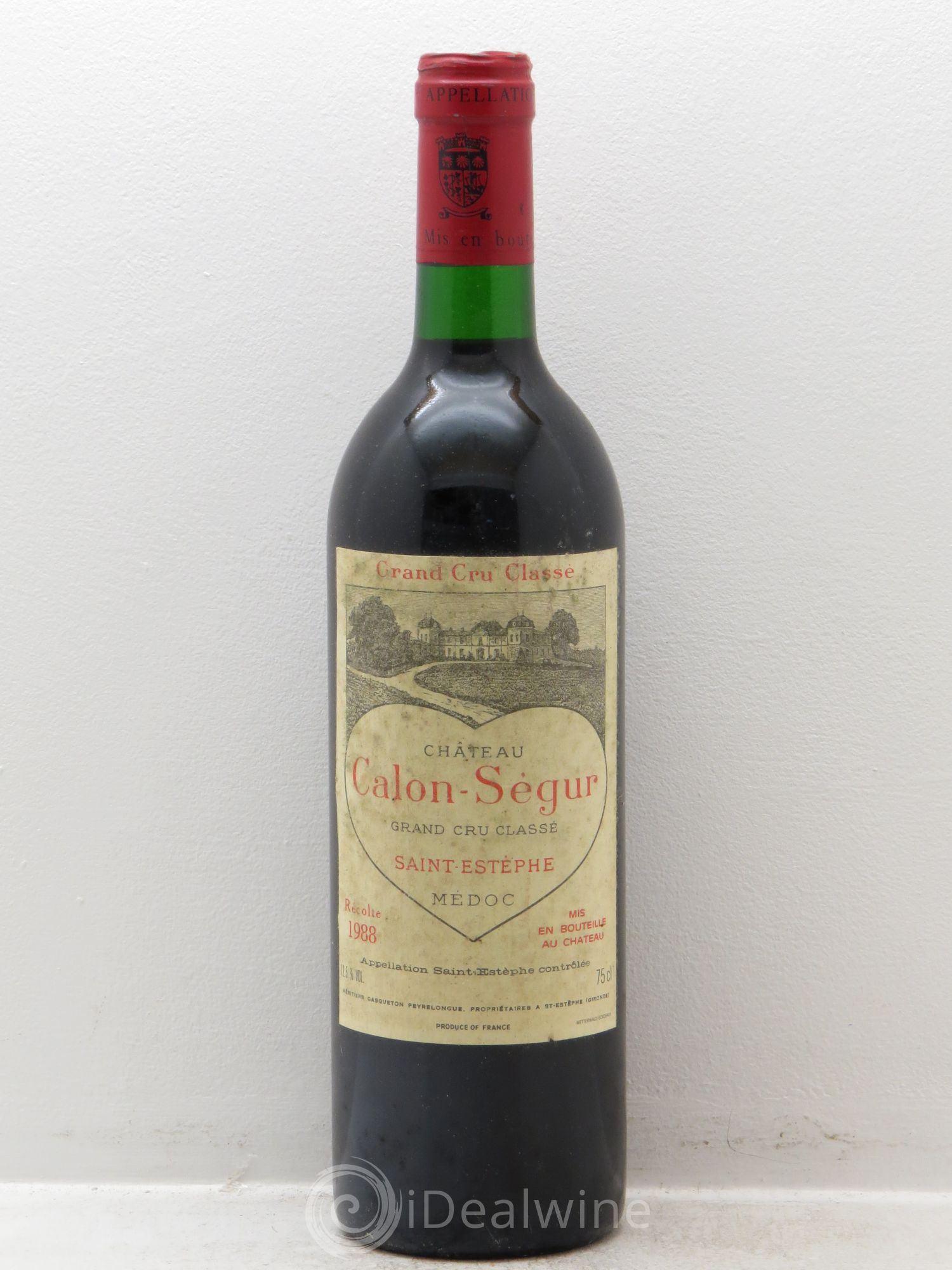 Château Calon Ségur 3ème Grand Cru Classé 1988 - Lot de 1 bouteille - 0