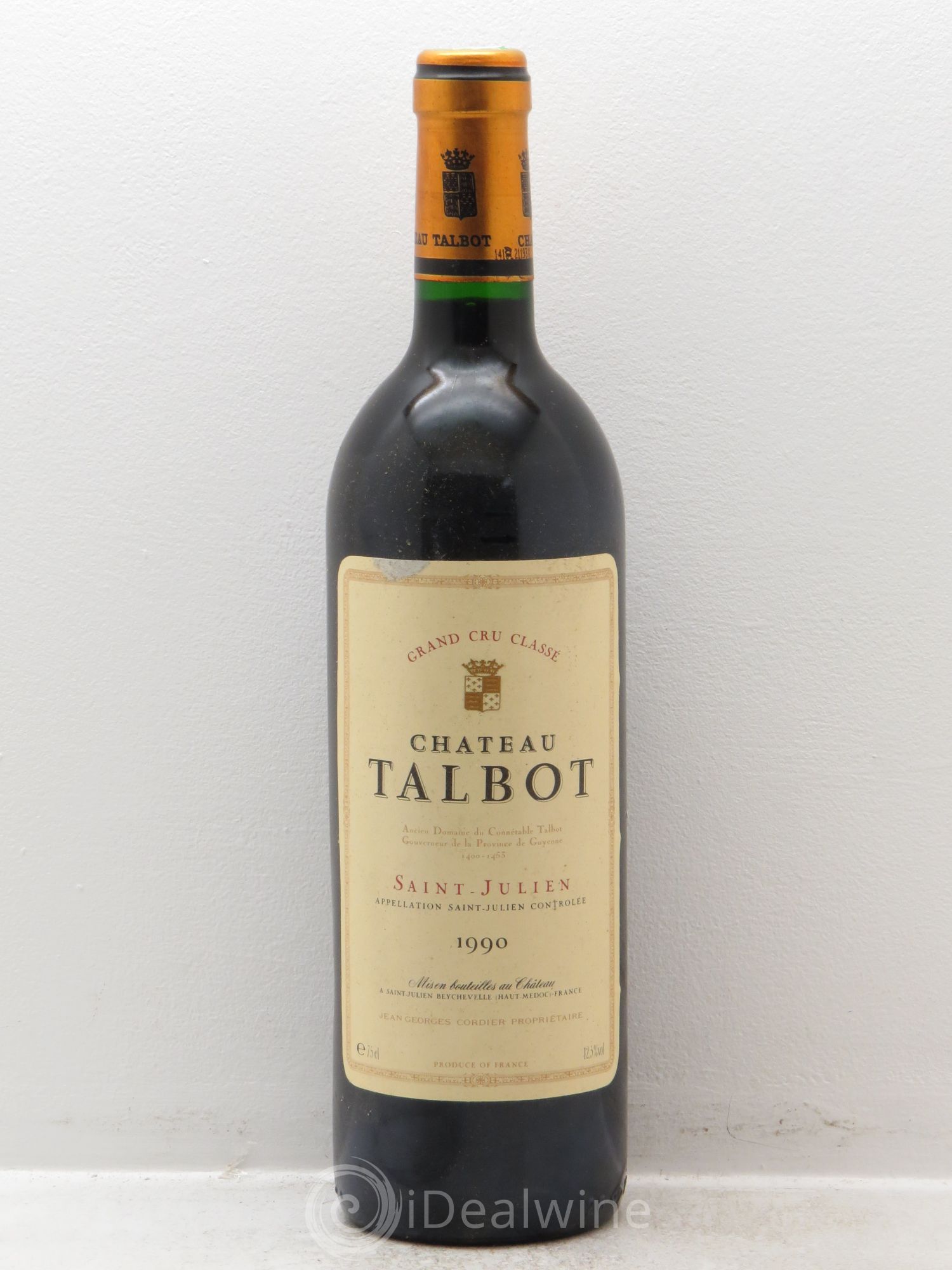 Château Talbot 4ème Grand Cru Classé 1990 - Lot de 1 bouteille - 0