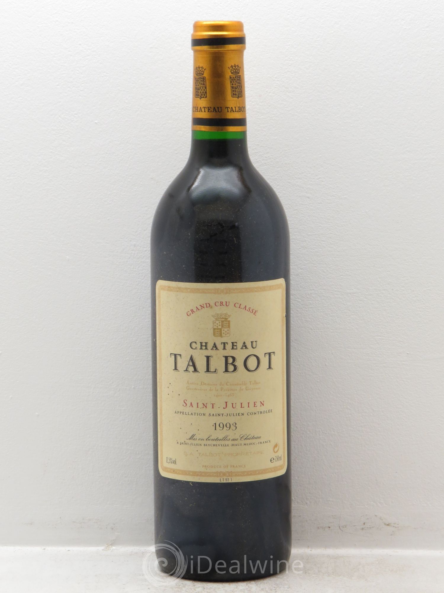 Château Talbot 4ème Grand Cru Classé 1993 - Lot de 1 bouteille - 0