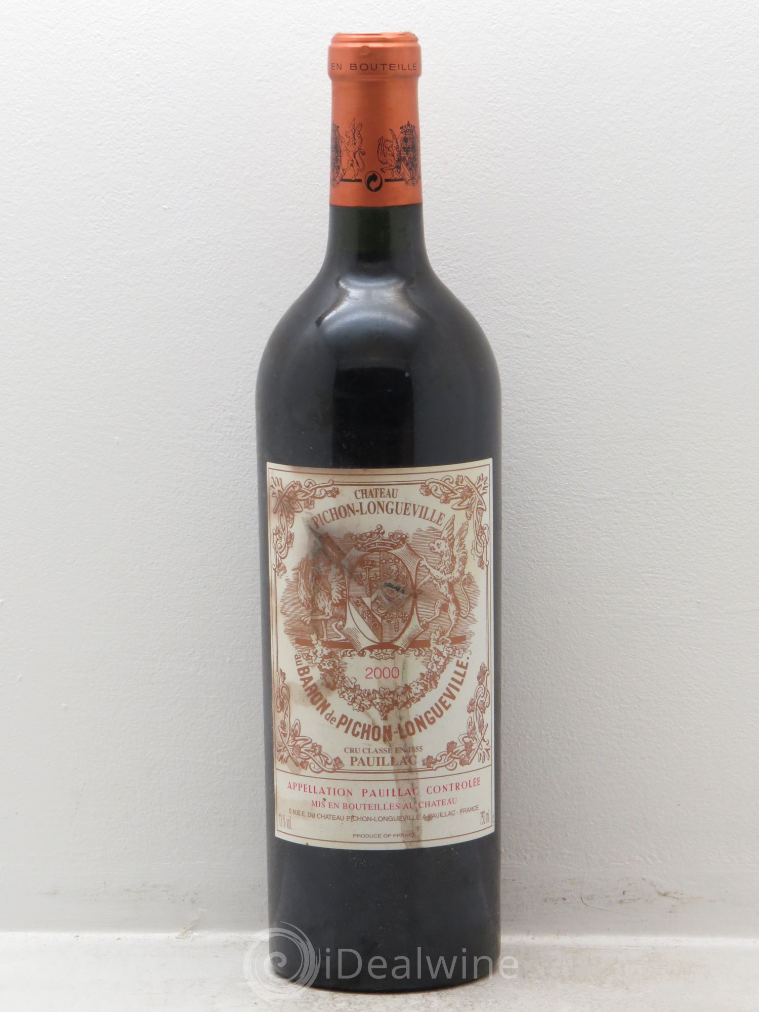 Pichon Longueville Baron 2ème Grand Cru Classé 2000 - Lot de 1 bouteille - 0