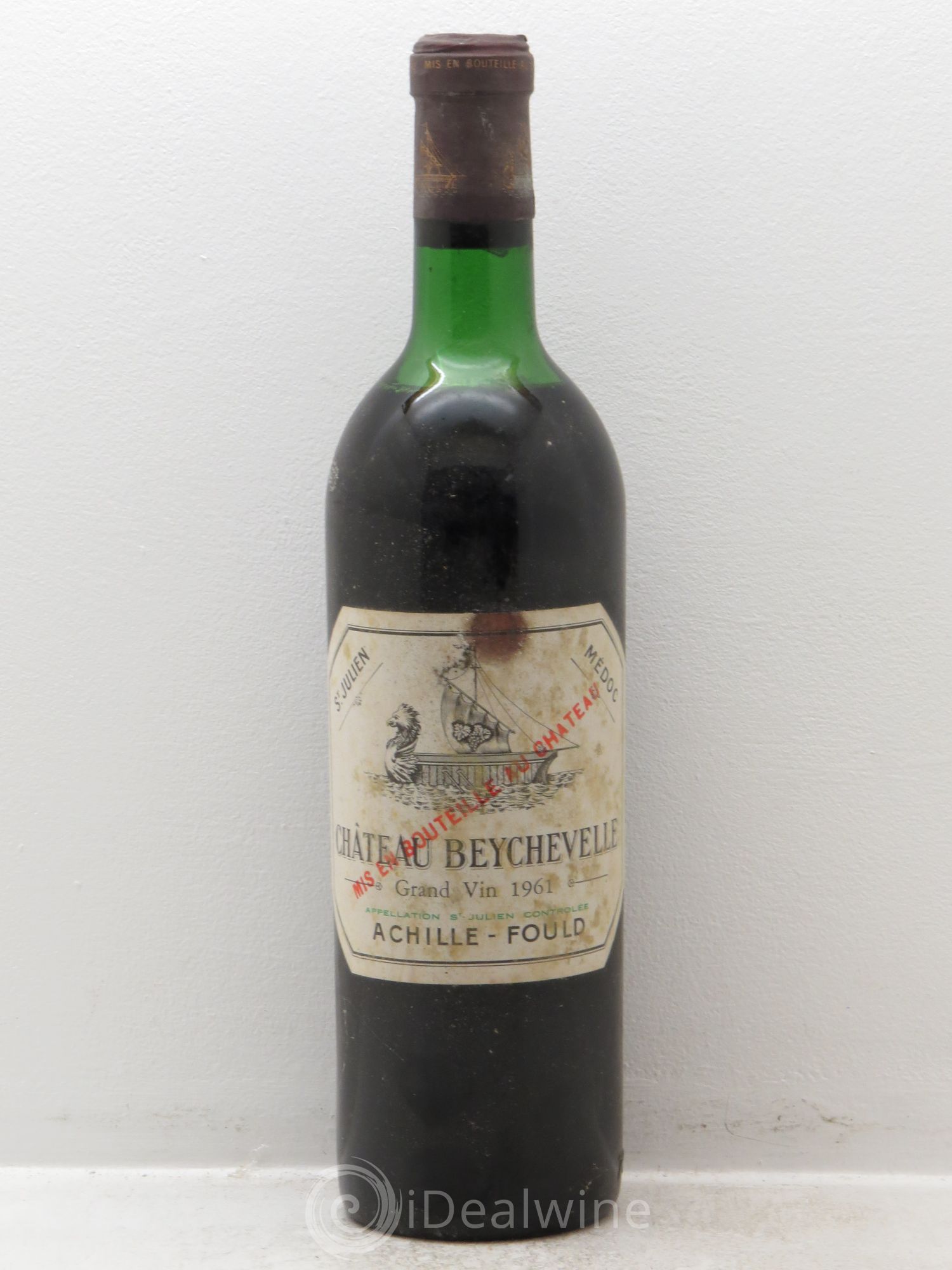 Château Beychevelle 4ème Grand Cru Classé 1961 - Lot de 1 bouteille - 0