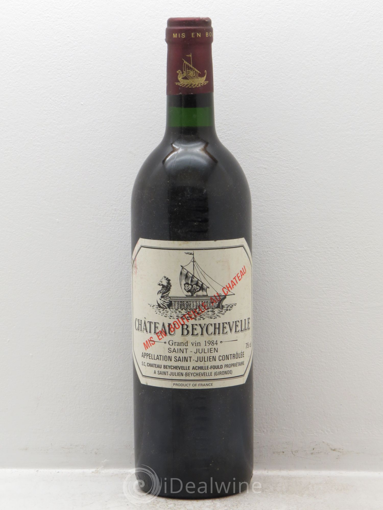 Château Beychevelle 4ème Grand Cru Classé 1984 - Lot de 1 bouteille - 0