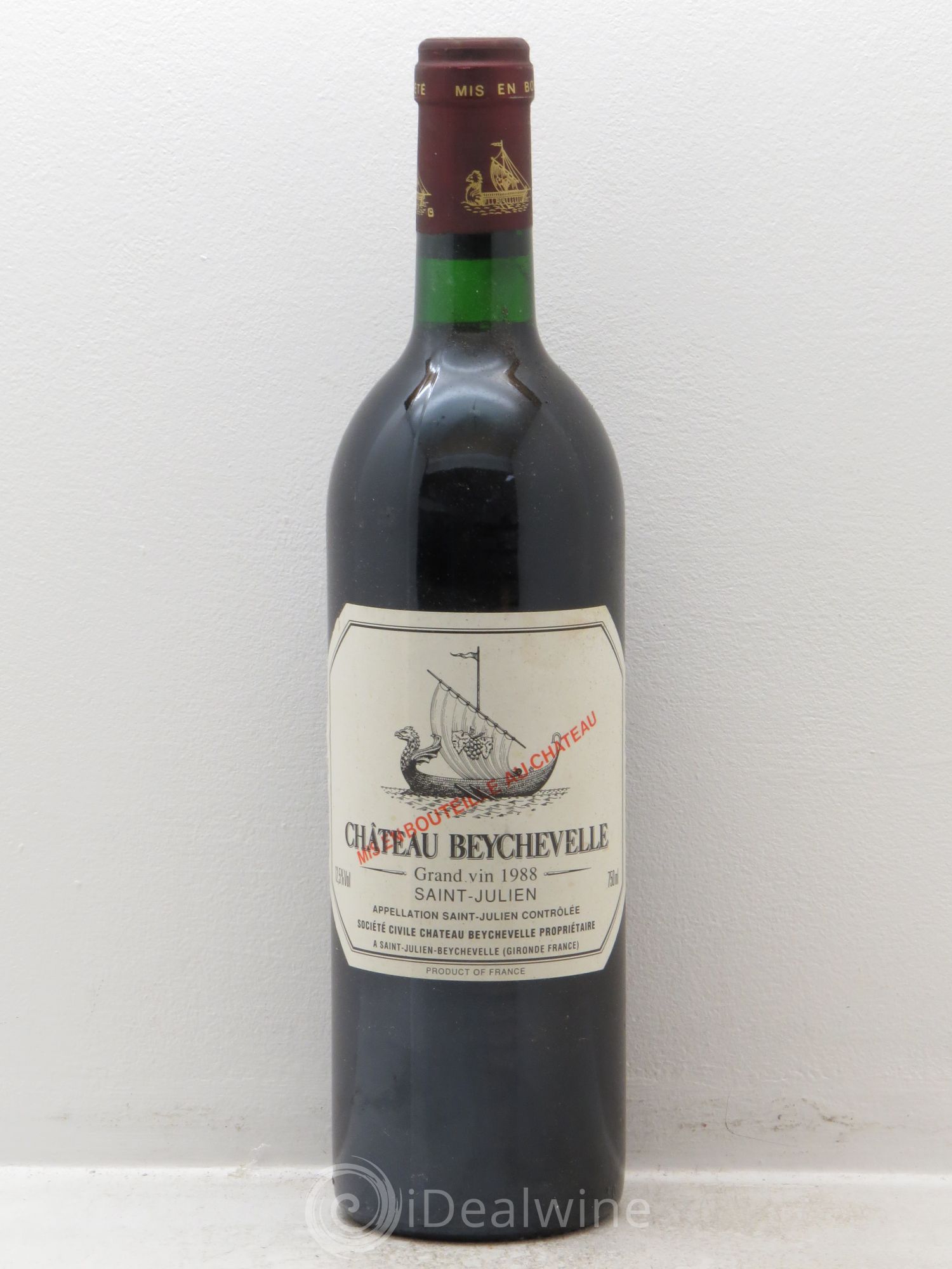Château Beychevelle 4ème Grand Cru Classé 1988 - Lot de 1 bouteille - 0