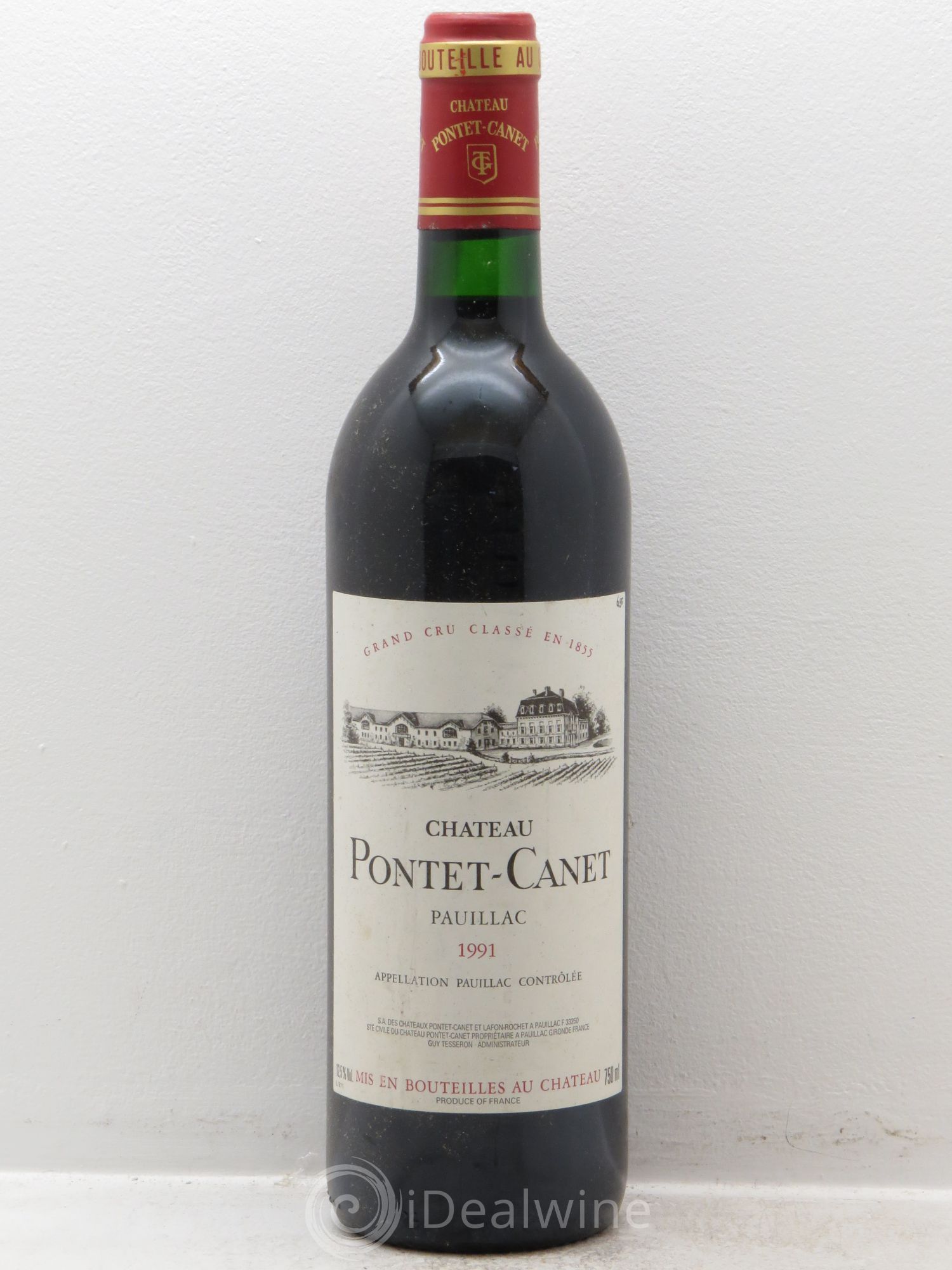 Château Pontet Canet 5ème Grand Cru Classé 1991 - Lot de 1 bouteille - 0