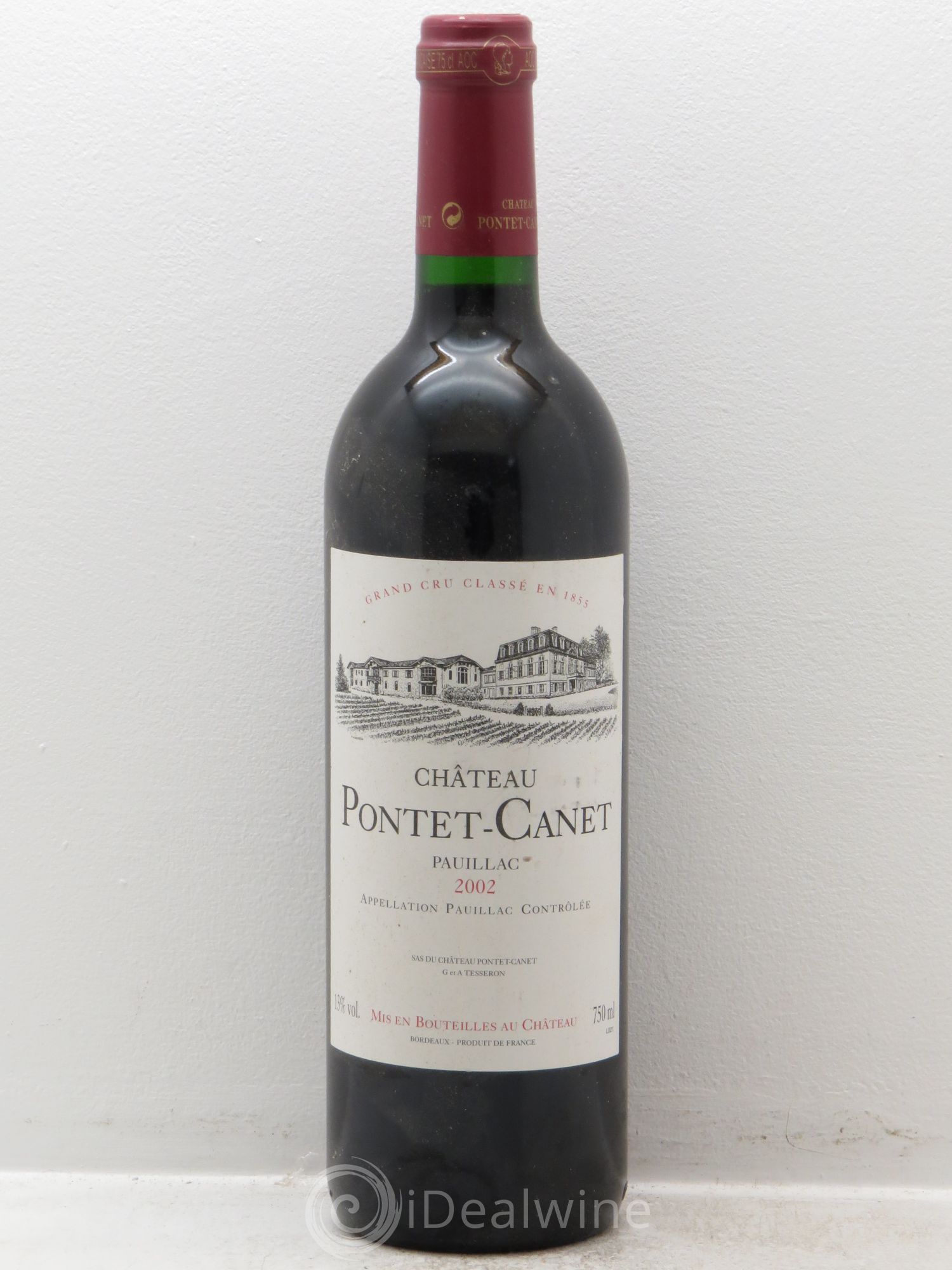 Château Pontet Canet 5ème Grand Cru Classé 2002 - Lot de 1 bouteille - 0