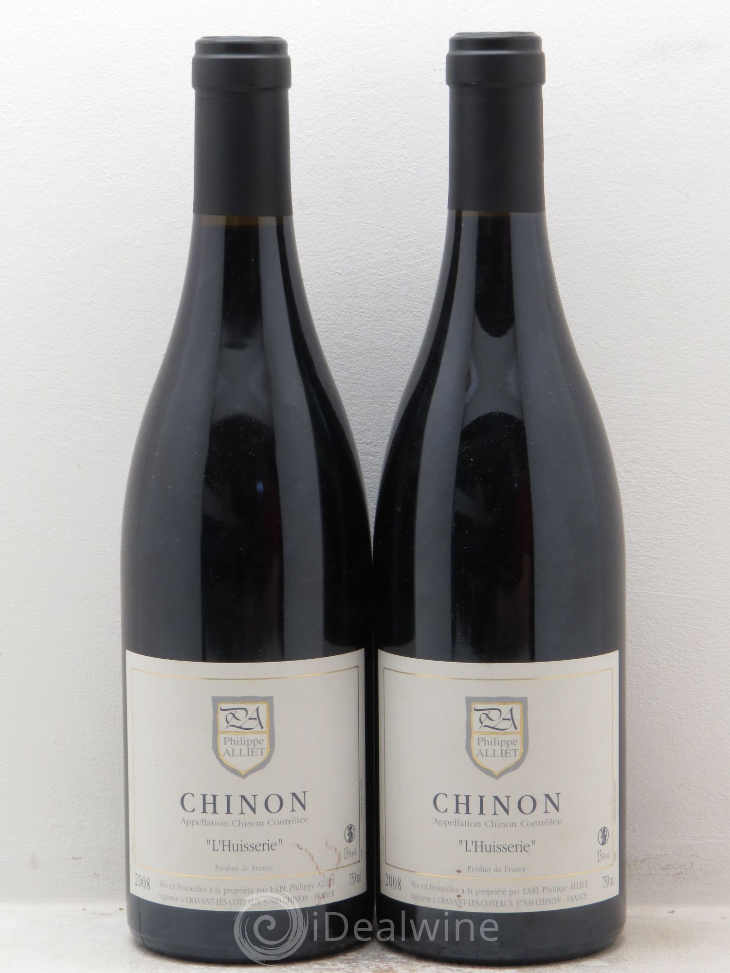 Chinon L'Huisserie Philippe Alliet (sans prix de réserve) 2008 - Lot de 2 bouteilles - 0
