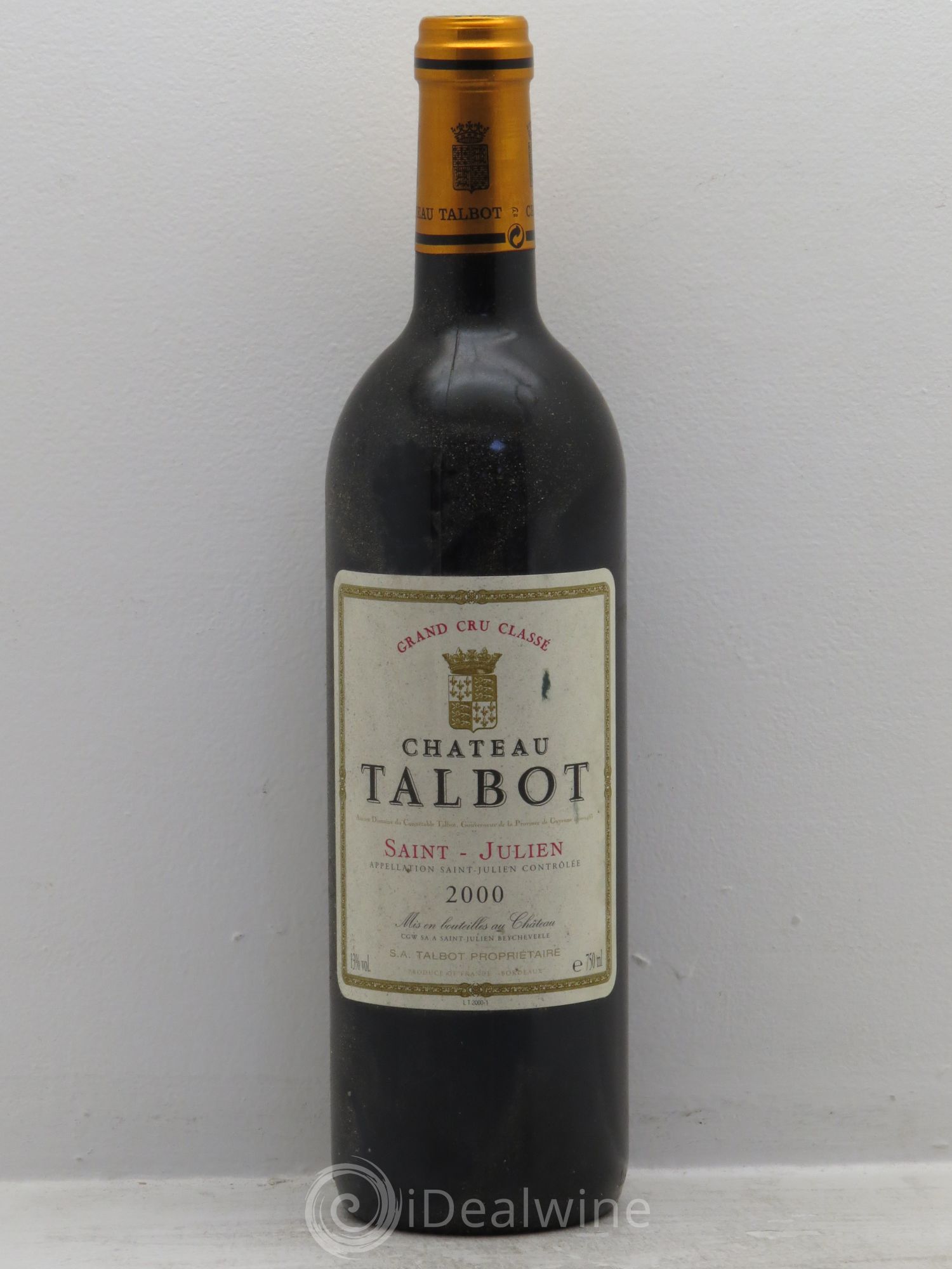 Château Talbot 4ème Grand Cru Classé 2000 - Lot de 1 bouteille - 0