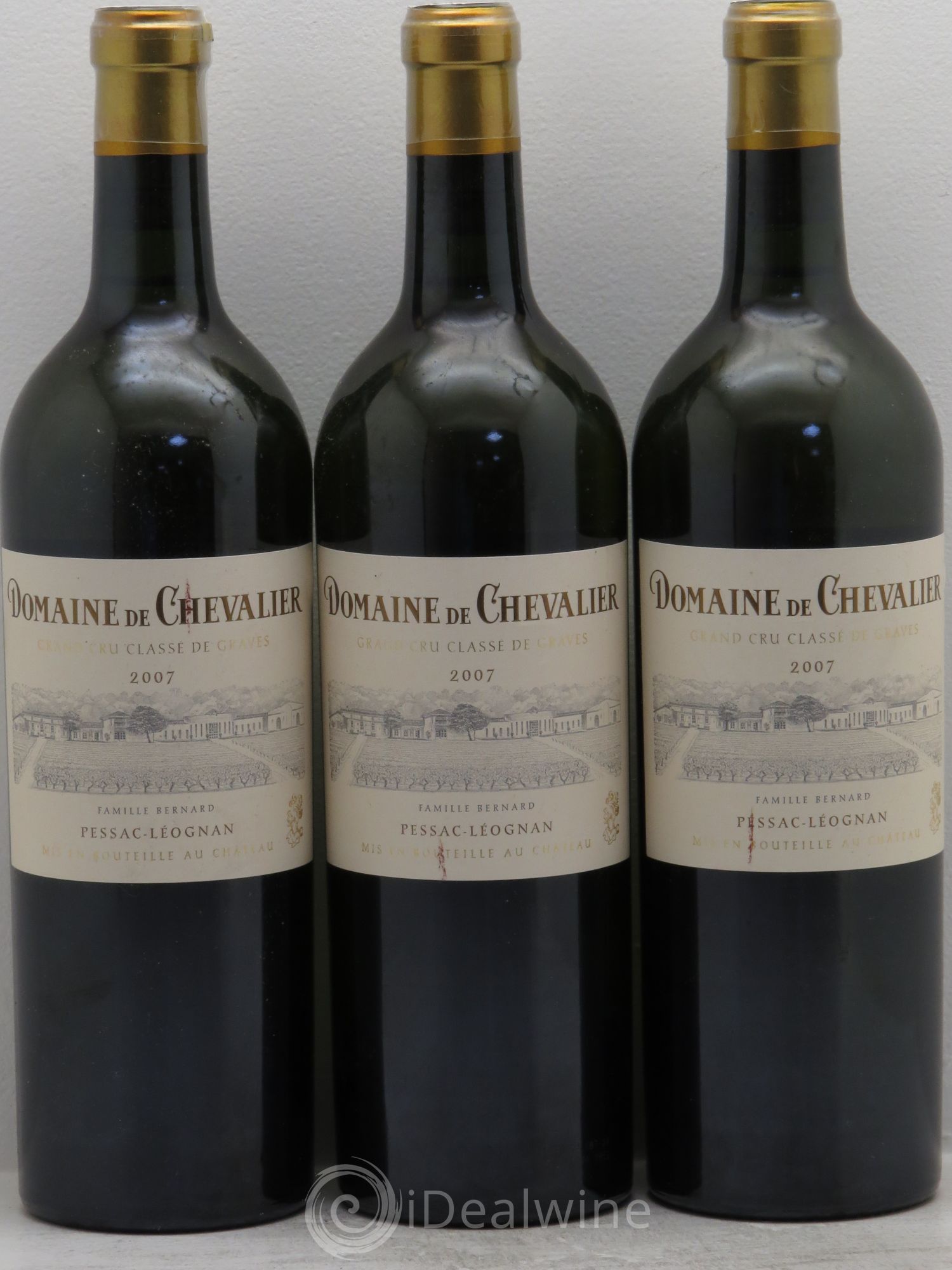 Domaine de Chevalier Cru Classé de Graves 2007 - Lot de 3 bouteilles - 0