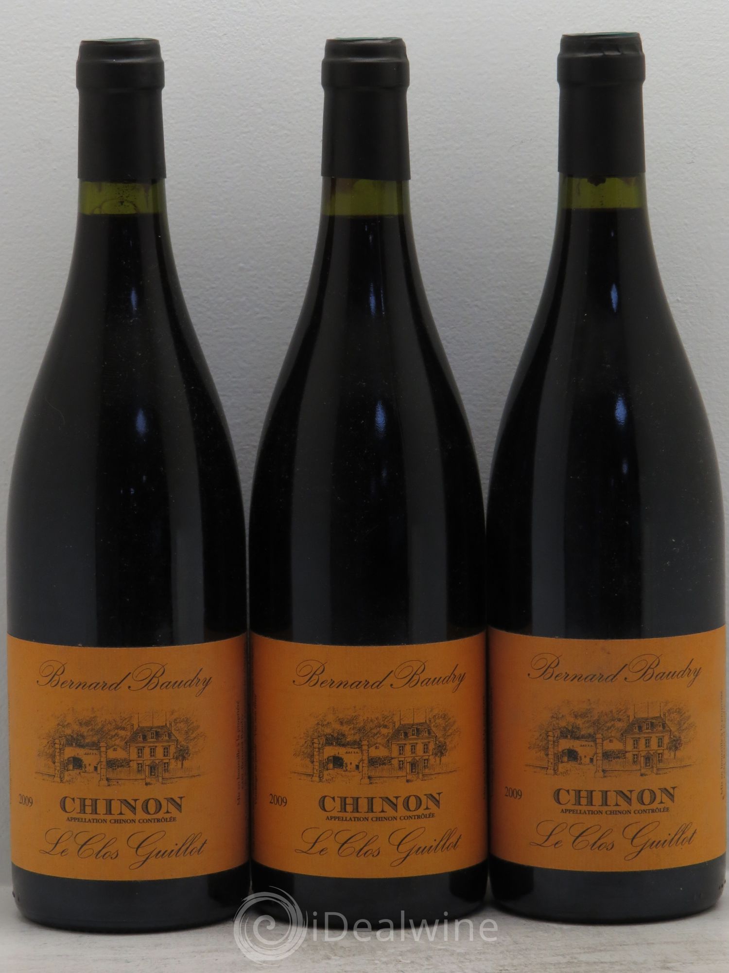 Chinon Le Clos Guillot Bernard Baudry 2009 - Lot de 3 bouteilles - 0
