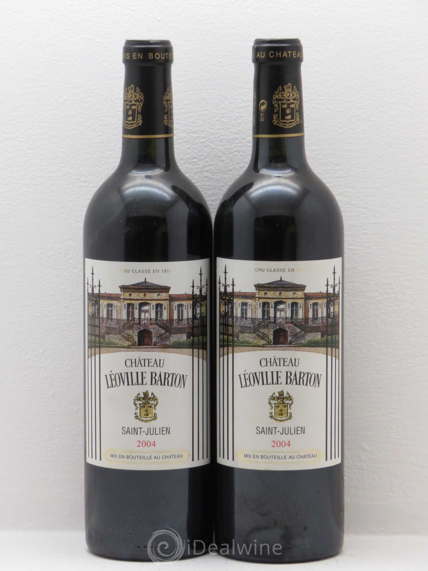 Château Léoville Barton 2ème Grand Cru Classé 2004 - Lot de 2 bouteilles - 0