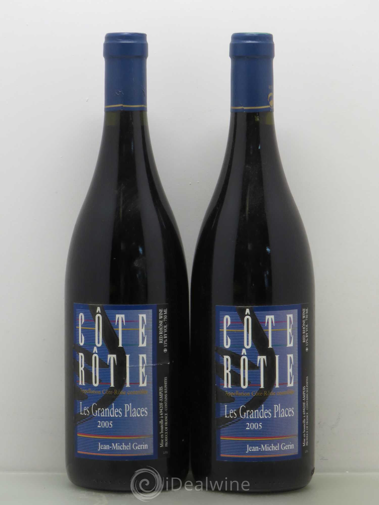 Côte-Rôtie Les Grandes Places Jean-Michel Gerin 2005 - Lot de 2 bouteilles - 0