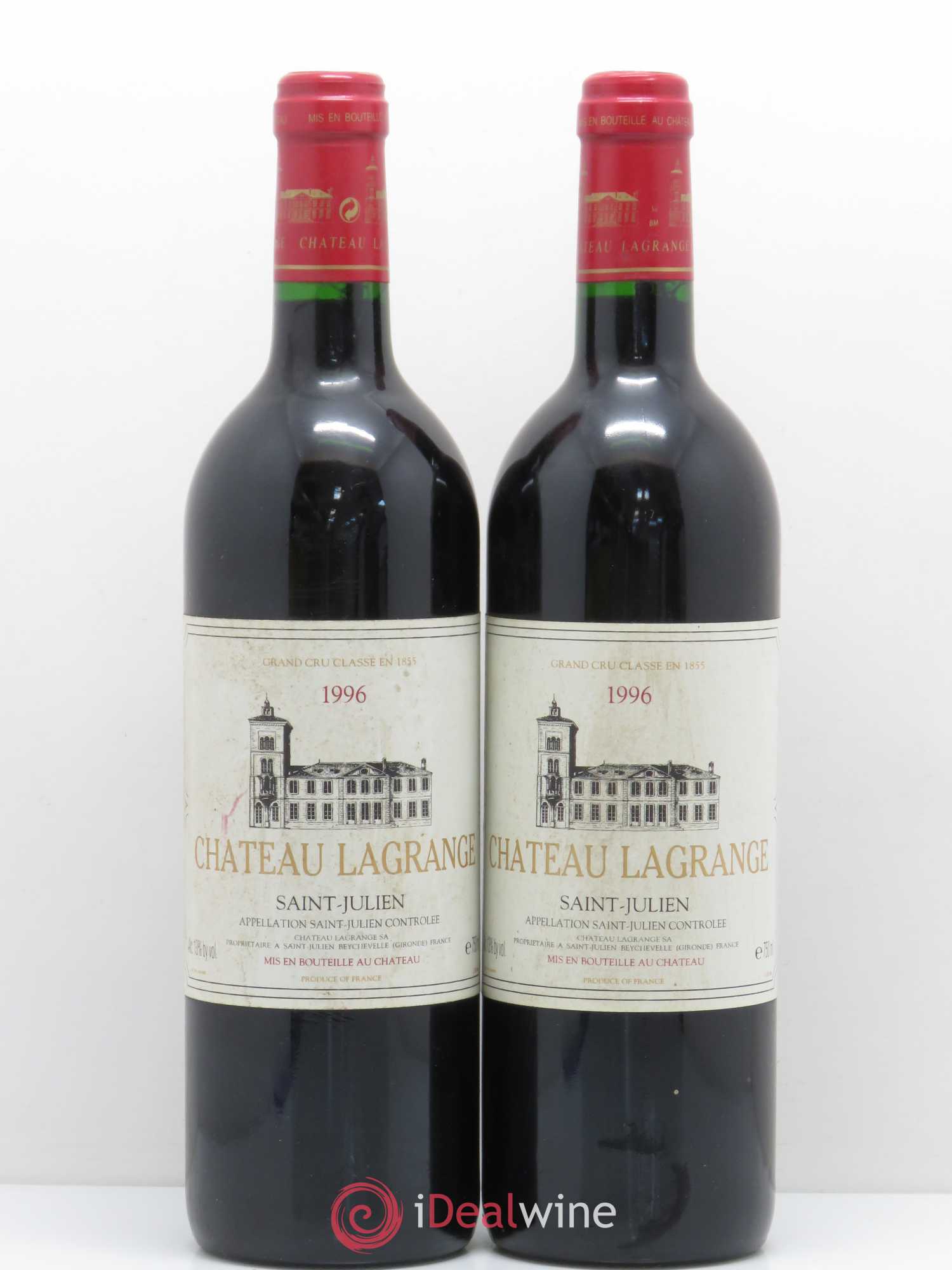 Château Lagrange 3ème Grand Cru Classé 1996 - Lot de 2 bouteilles - 0