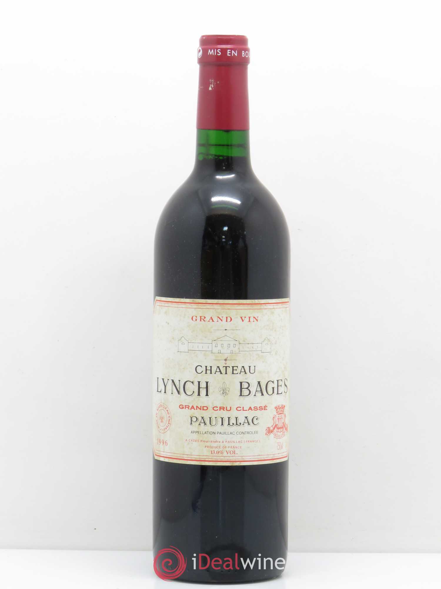 Château Lynch Bages 5ème Grand Cru Classé 1996 - Lot de 1 bouteille - 0