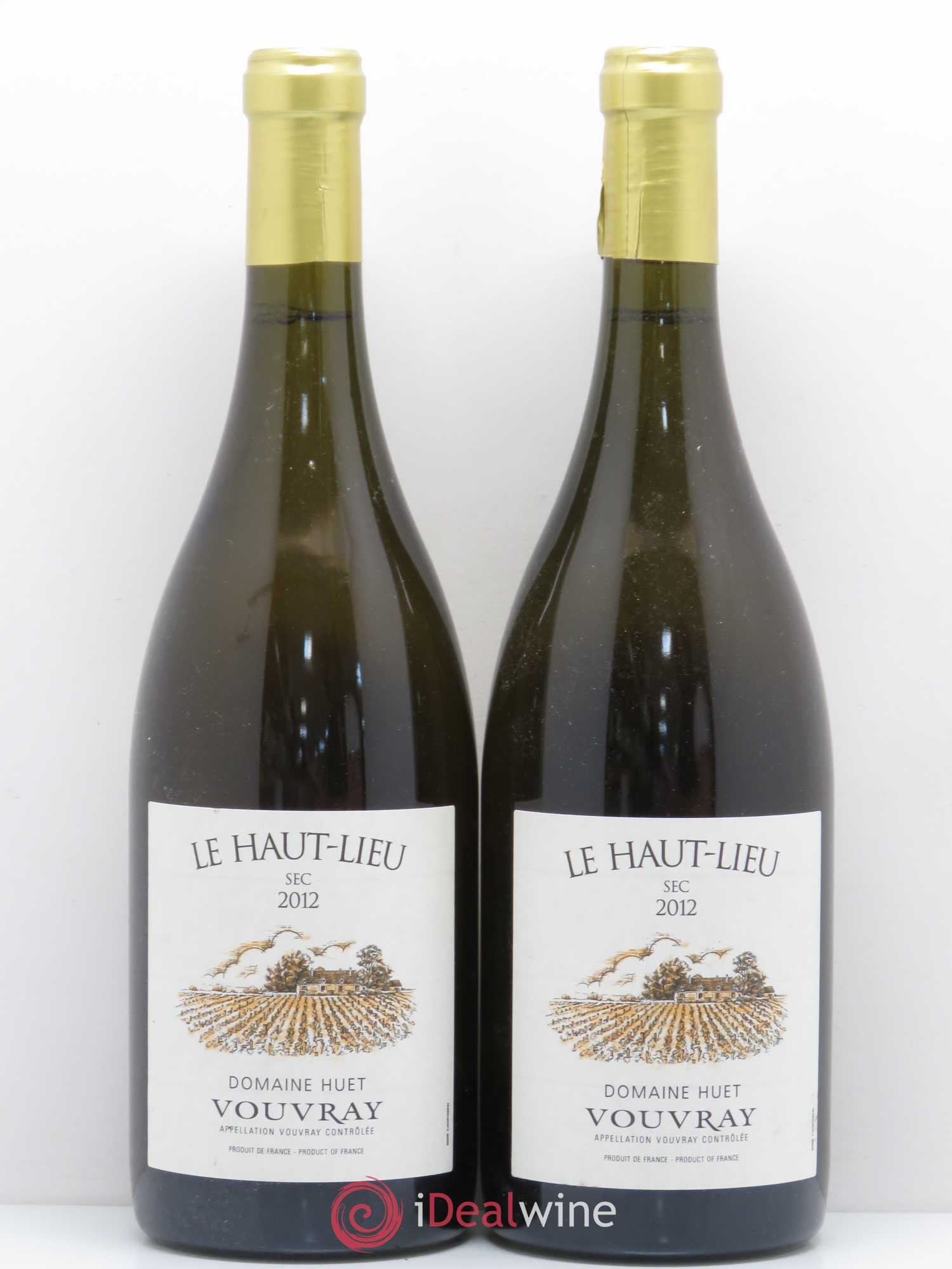 Vouvray Le Haut-Lieu Sec Domaine Huet (sans prix de réserve) 2012 - Lot de 2 bouteilles - 0