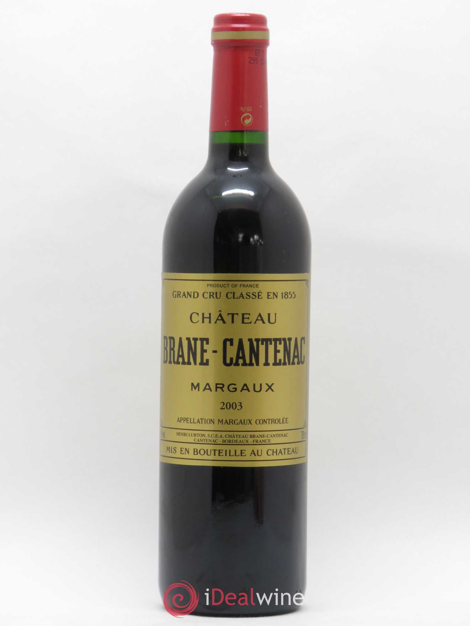 Château Brane Cantenac 2ème Grand Cru Classé 2003 - Lot de 1 bouteille - 0