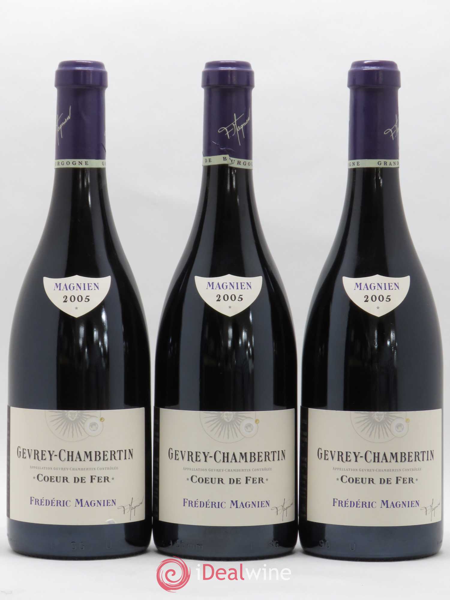 Gevrey-Chambertin Coeur de Fer Frédéric Magnien 2005 - Lot de 3 bouteilles - 0