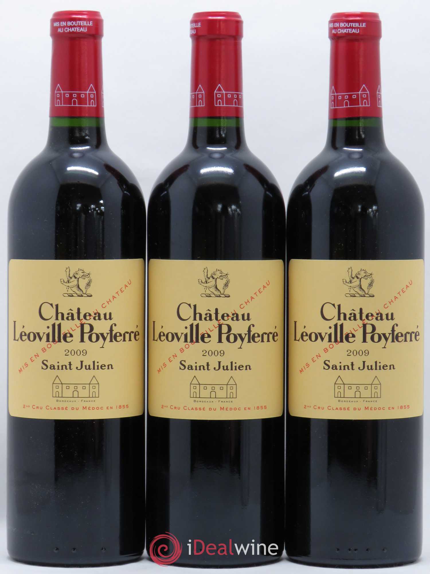 Château Léoville Poyferré 2ème Grand Cru Classé 2009 - Lot de 3 bouteilles - 0