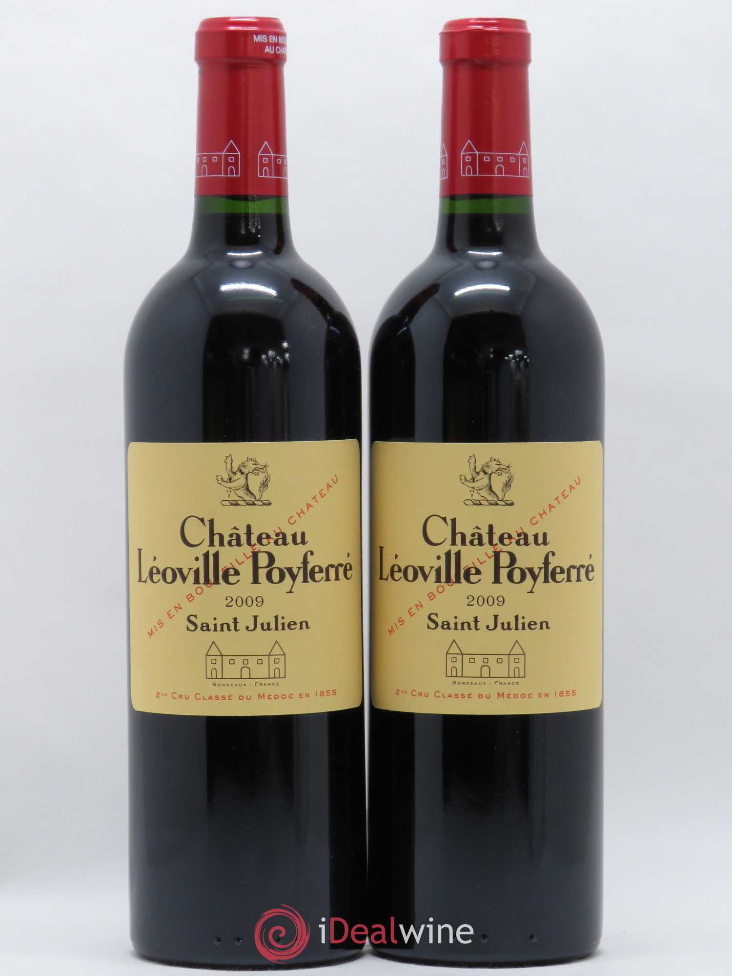 Château Léoville Poyferré 2ème Grand Cru Classé 2009 - Lot de 2 bouteilles - 0