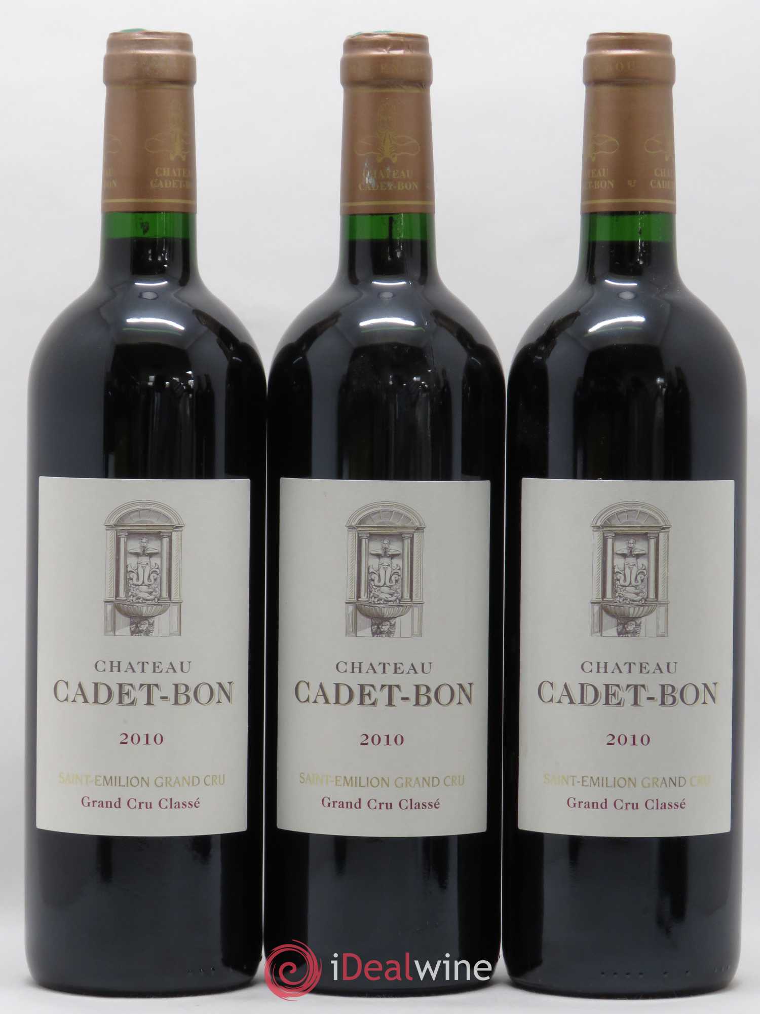 Château Cadet Bon Grand Cru Classé 2010 - Lot de 6 bouteilles - 1