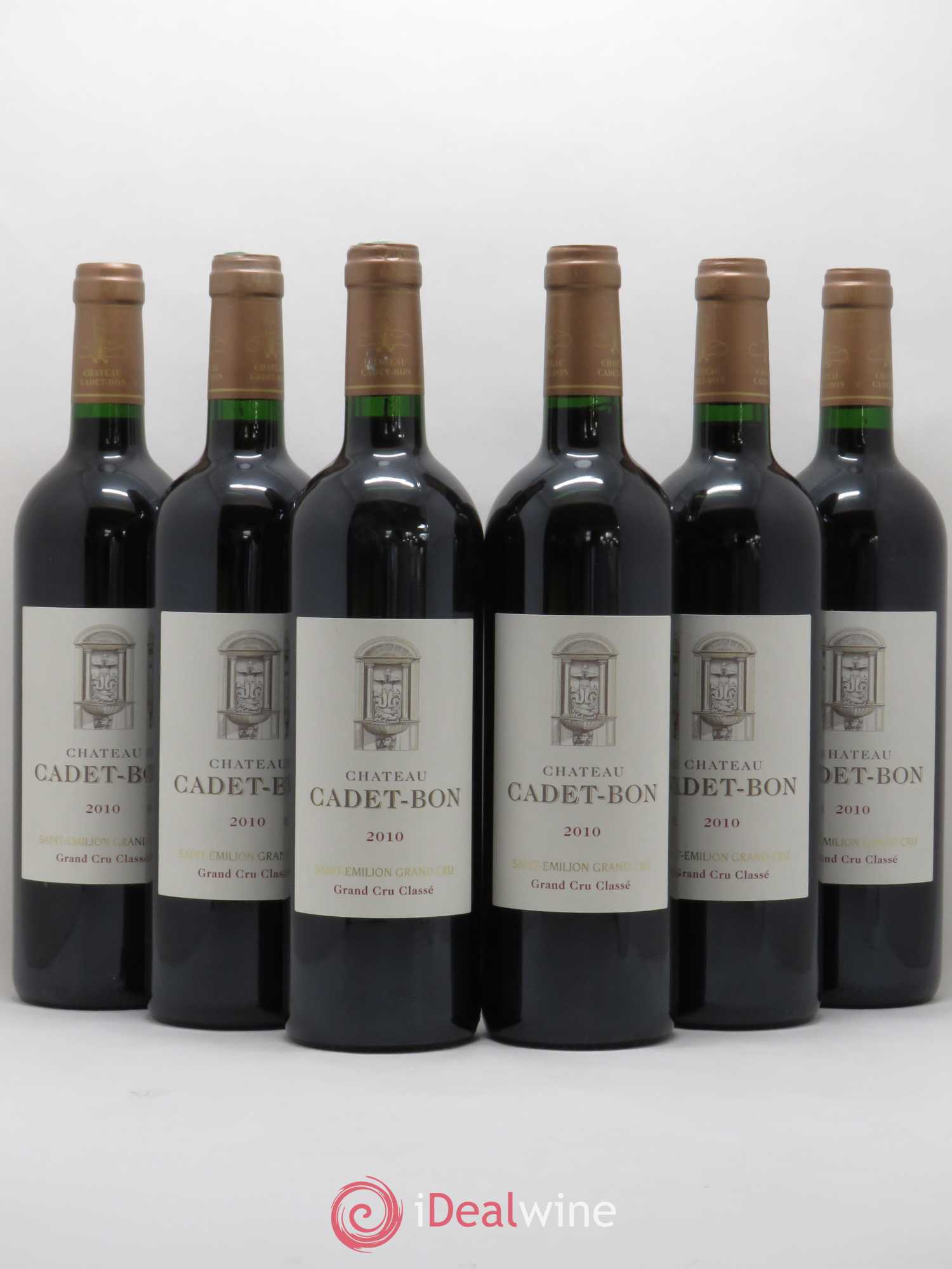 Château Cadet Bon Grand Cru Classé 2010 - Lot de 6 bouteilles - 0