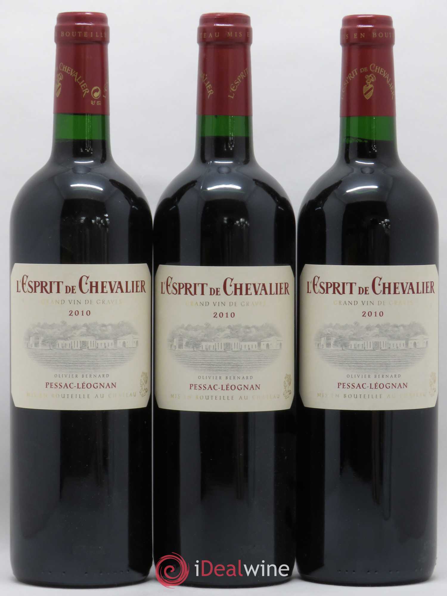 Esprit de Chevalier Second Vin 2010 - Lot de 3 bouteilles - 0