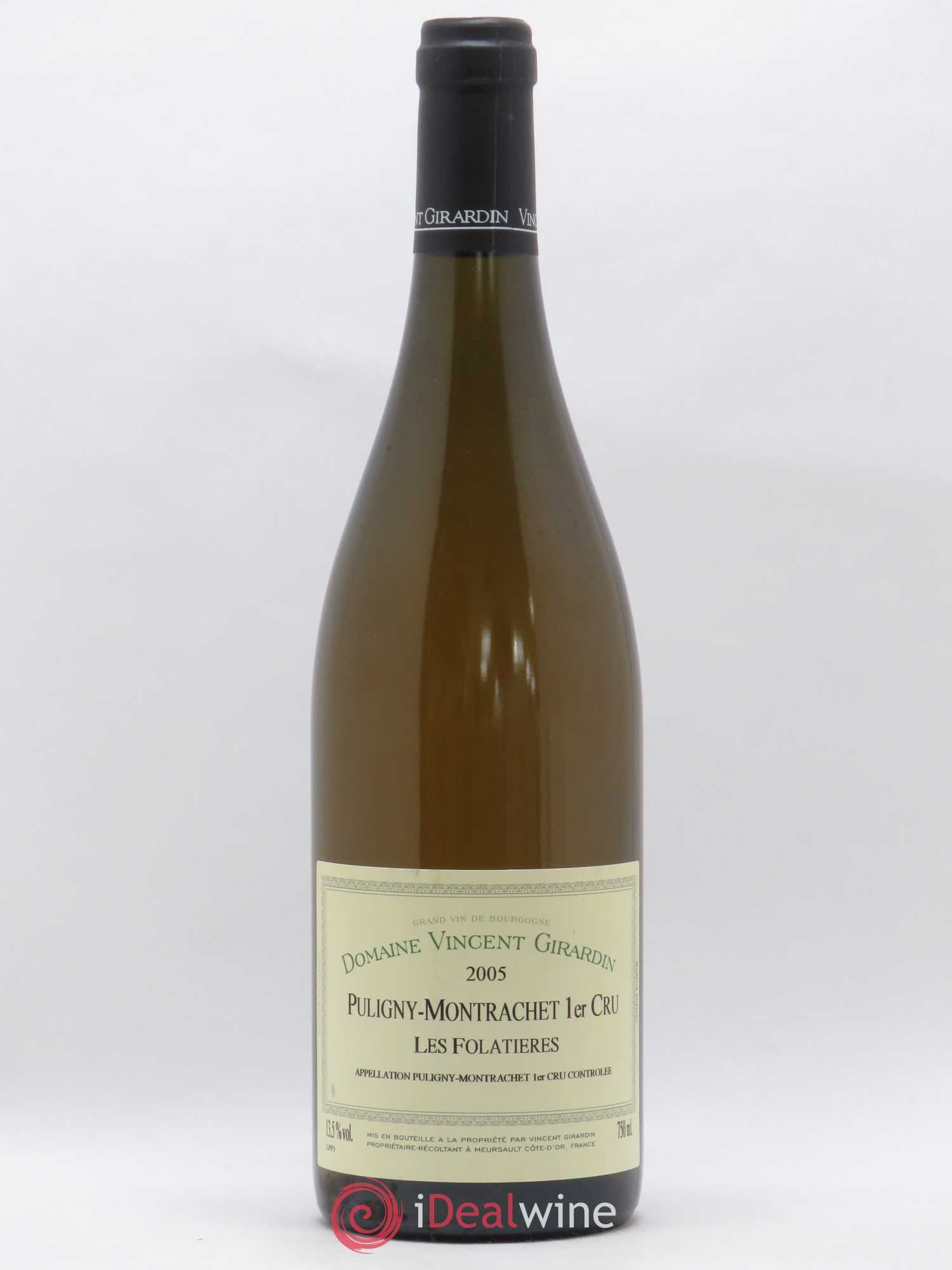 Puligny-Montrachet 1er Cru Les Folatières Vincent Girardin (Domaine) 2005 - Lot of 1 bottle - 0