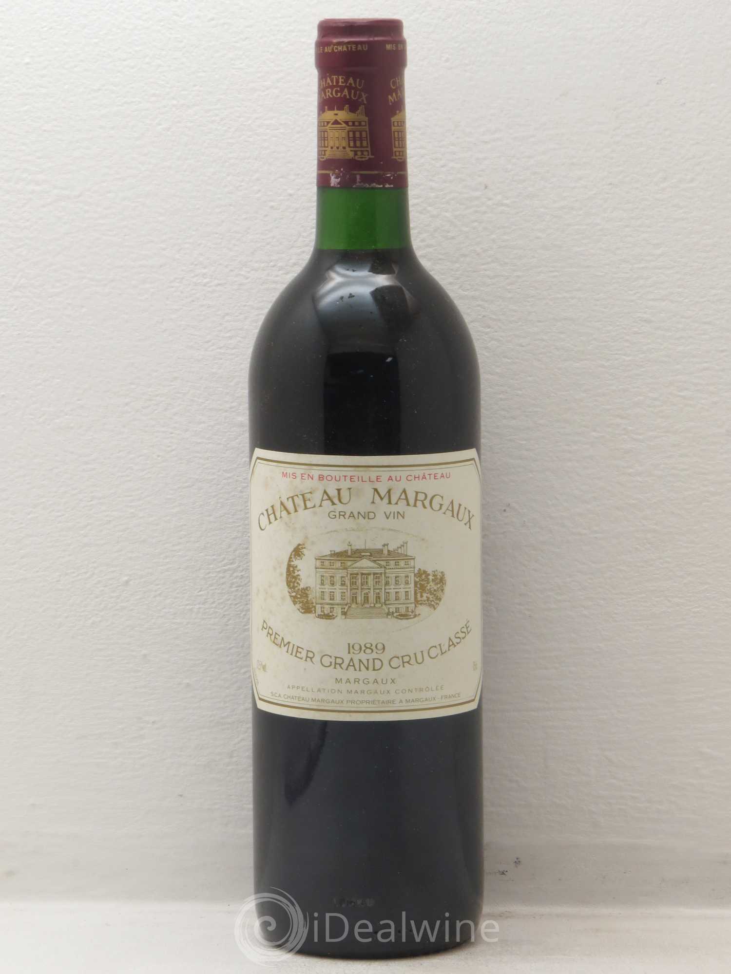 Château Margaux 1er Grand Cru Classé 1989 - Lot de 1 bouteille - 0