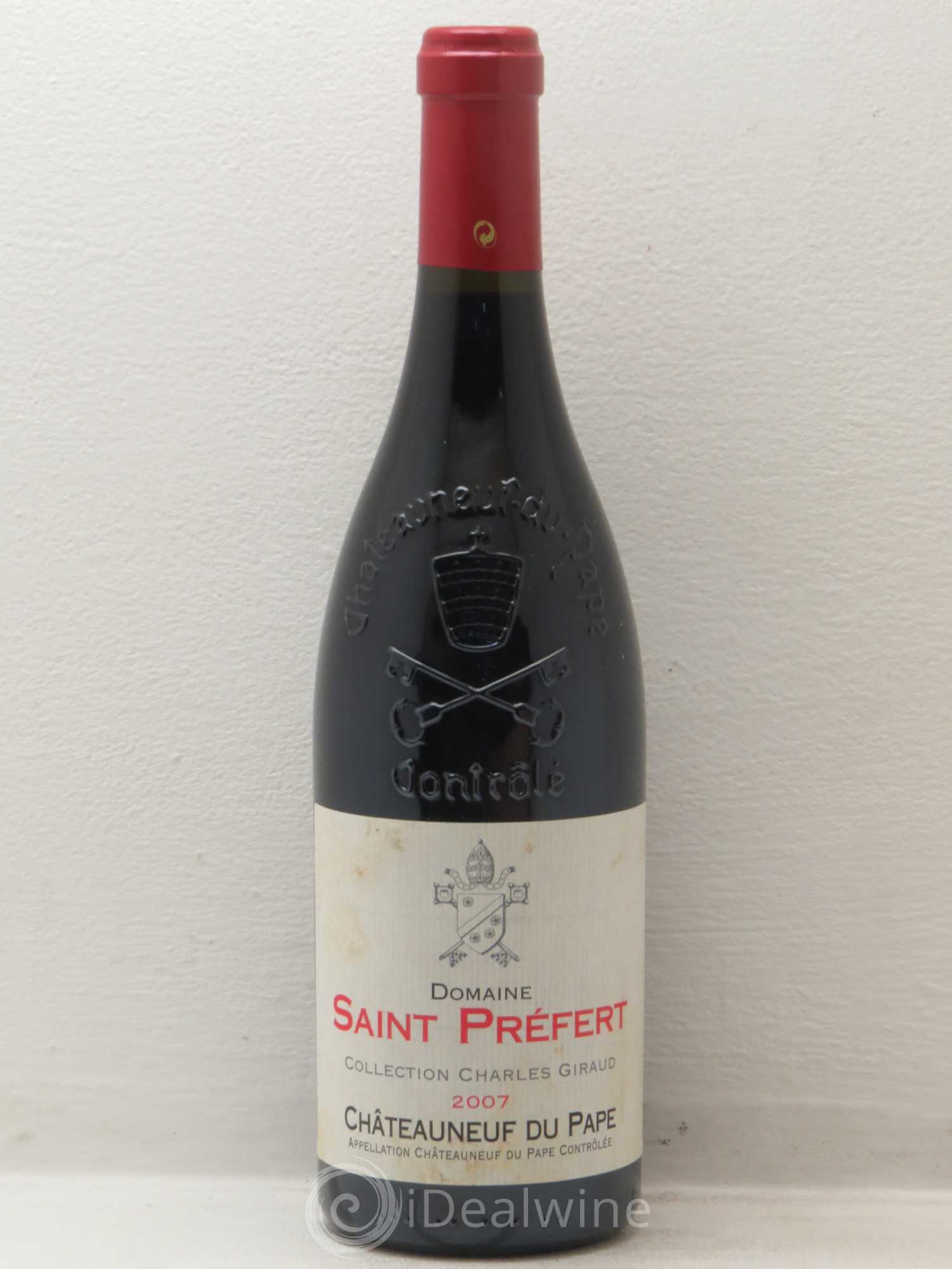 Châteauneuf-du-Pape Collection Charles Giraud Domaine Saint-Préfert 2007 - Lot de 1 bouteille - 0