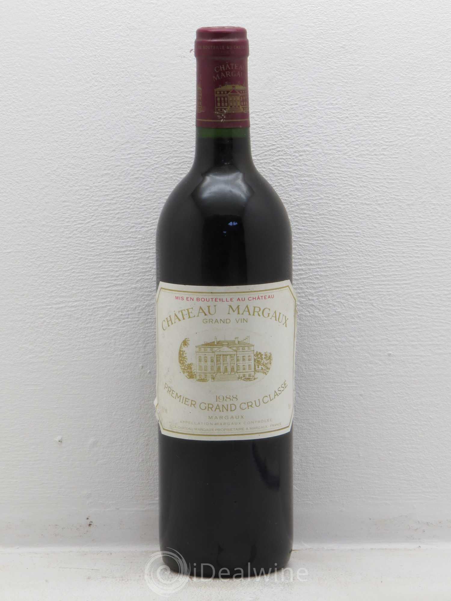 Château Margaux 1er Grand Cru Classé 1988 - Lot de 1 bouteille - 0