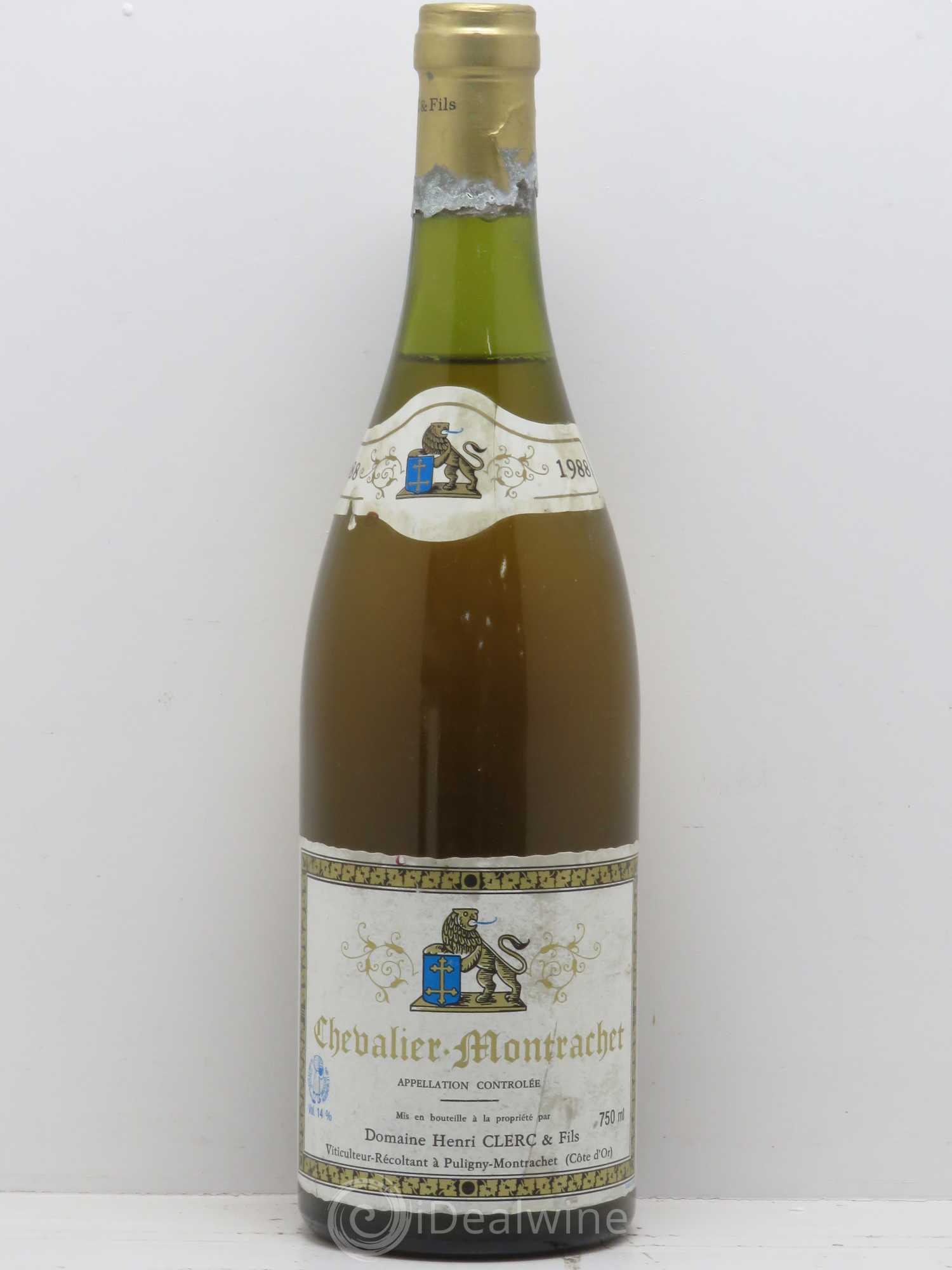 Chevalier-Montrachet Grand Cru Henri Clerc 1988 - Lot de 1 bouteille - 0