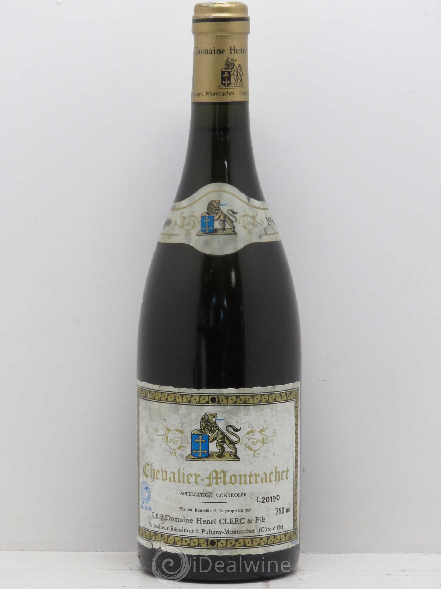Chevalier-Montrachet Grand Cru Henri Clerc 1990 - Lot de 1 bouteille - 0