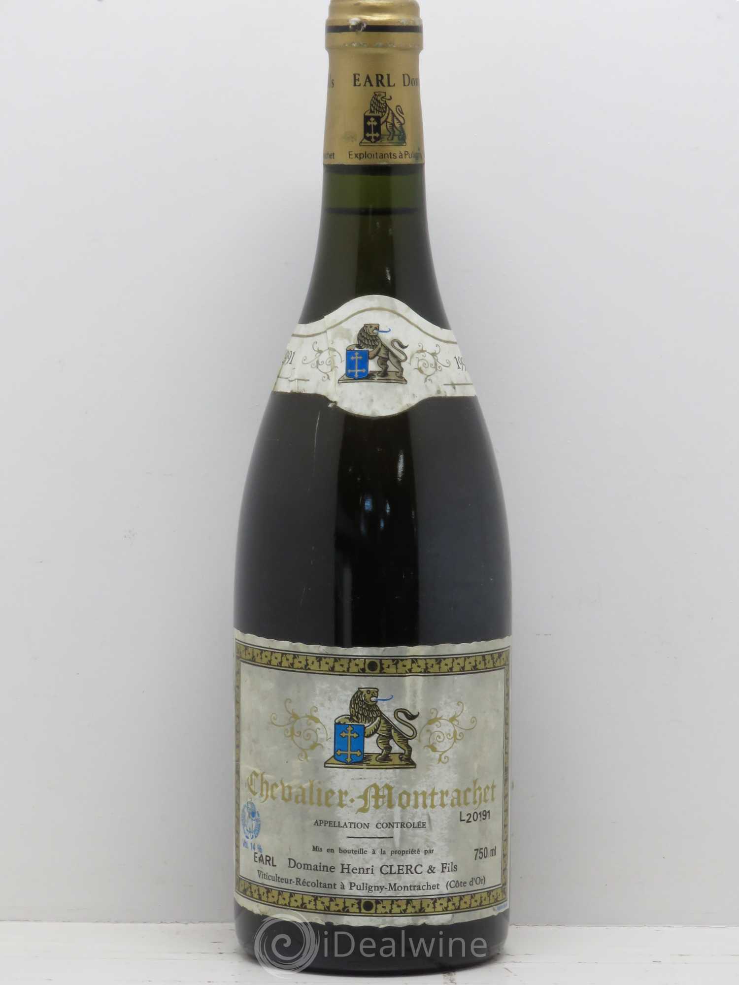 Chevalier-Montrachet Grand Cru Henri Clerc 1991 - Lot de 1 bouteille - 0