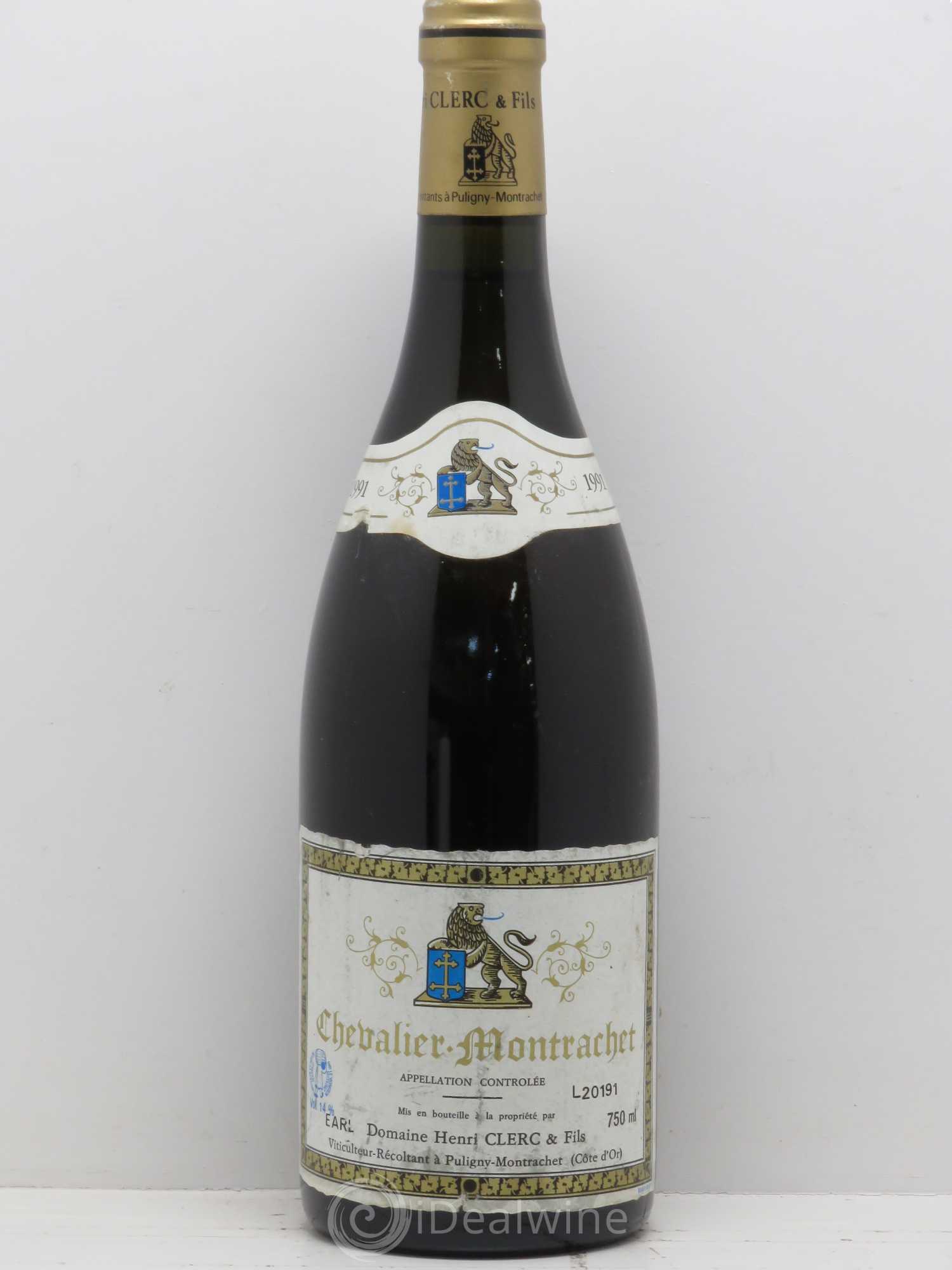 Chevalier-Montrachet Grand Cru Henri Clerc 1991 - Posten von 1 Flasche - 0