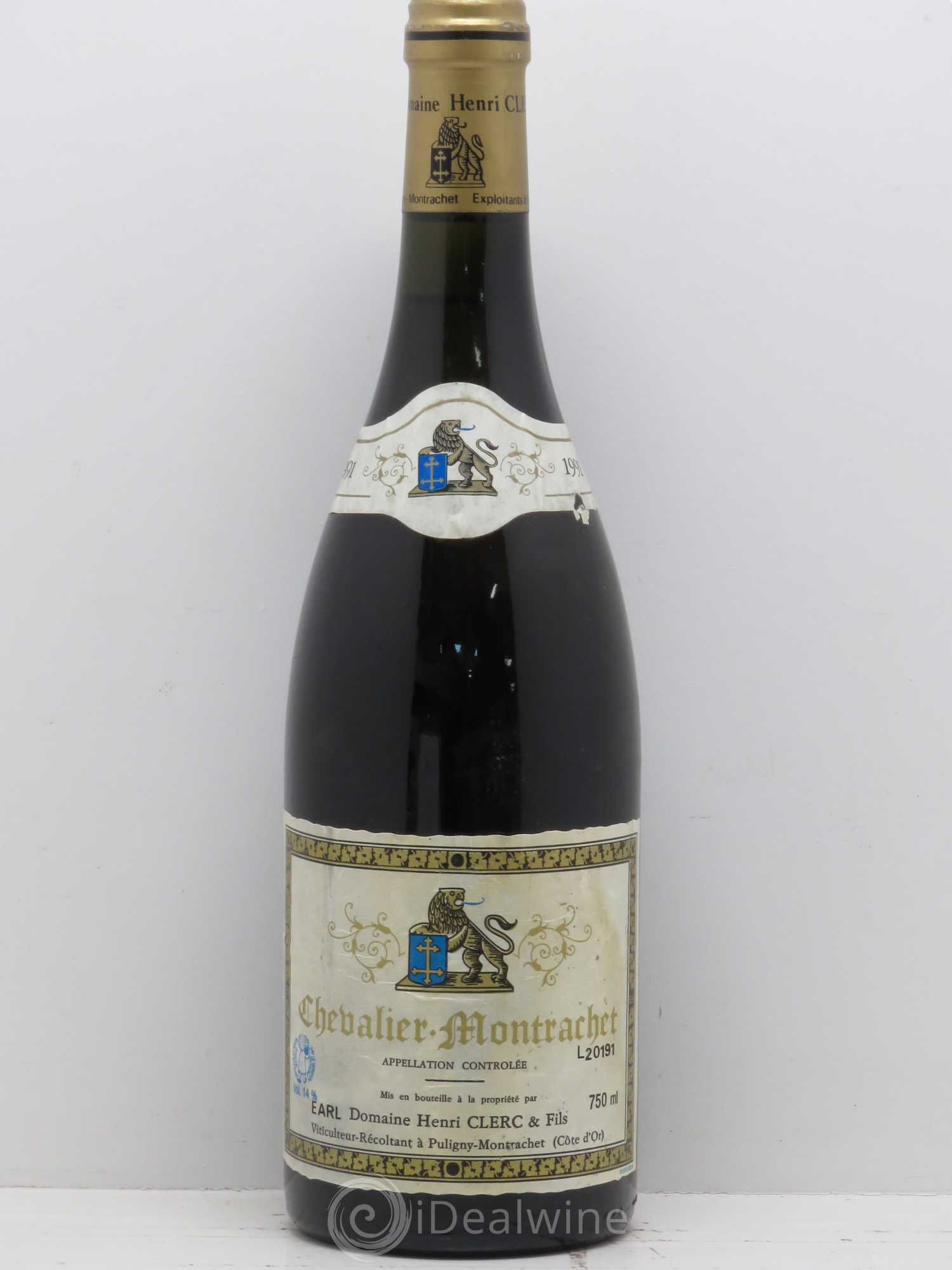 Chevalier-Montrachet Grand Cru Henri Clerc 1991 - Lot de 1 bouteille - 0