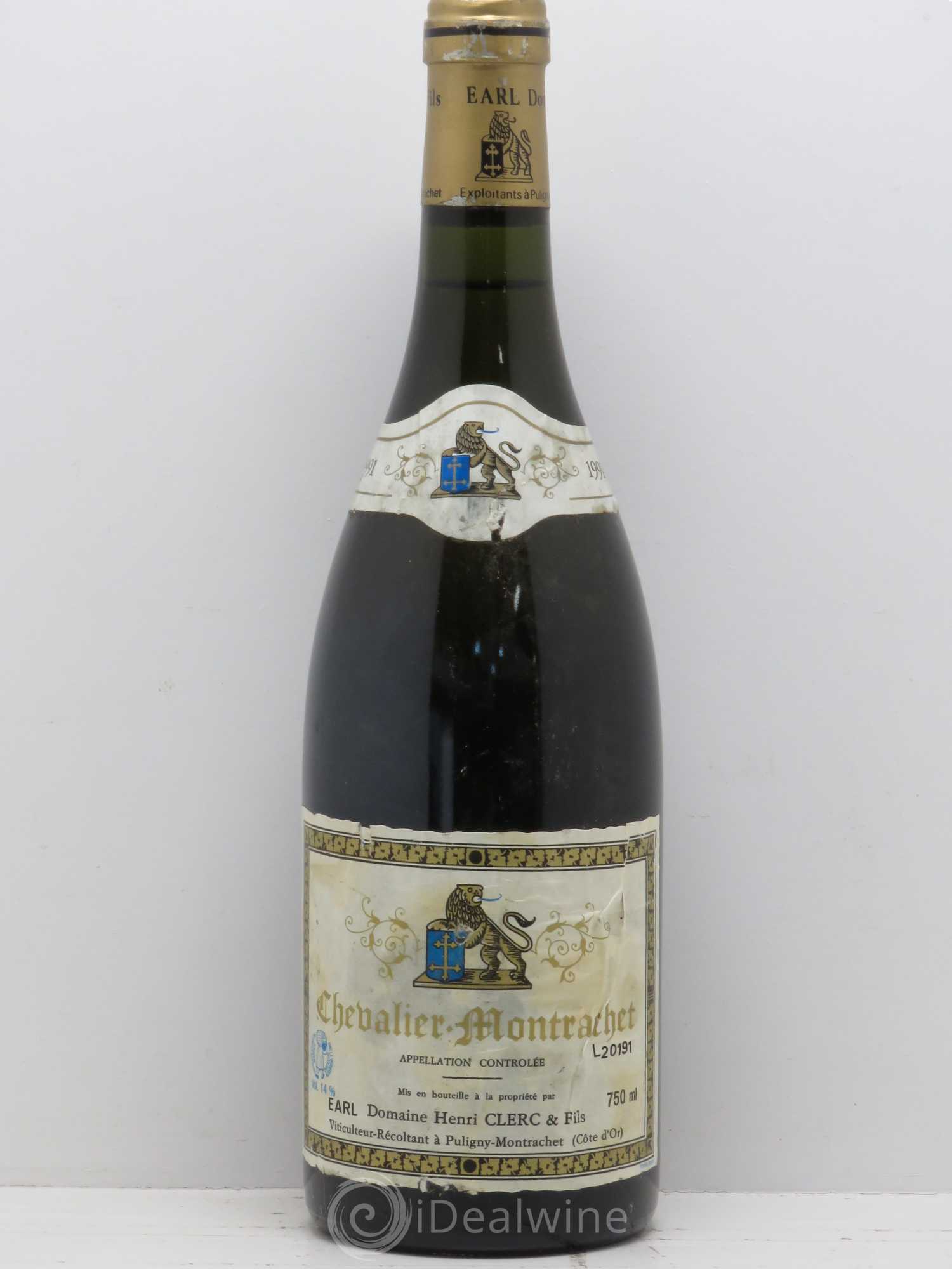 Chevalier-Montrachet Grand Cru Henri Clerc 1991 - Lot de 1 bouteille - 0